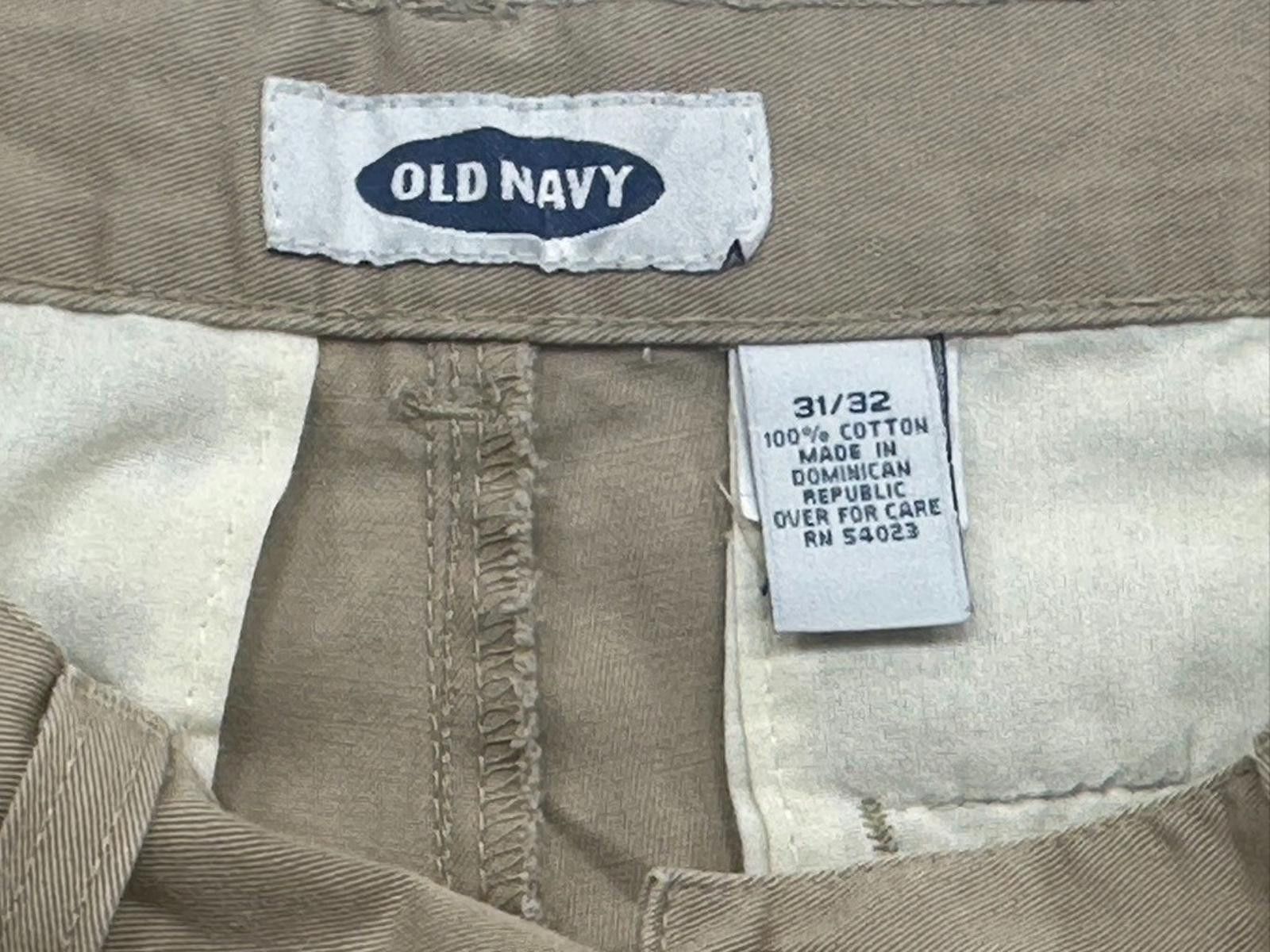 Old Navy Old Navy Cotton Tapered Front Mid-Rise Chinos Brown 31/32 Size US 31 - 4 Thumbnail