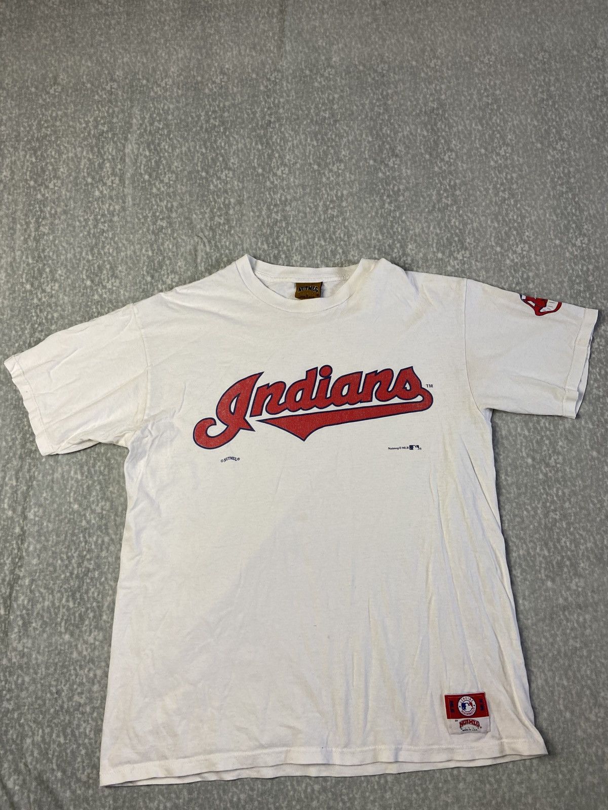 Nutmeg Vintage Nutmeg Cleveland Indians MLB T-Shirt Size US L / EU 52-54 / 3 - 1 Thumbnail