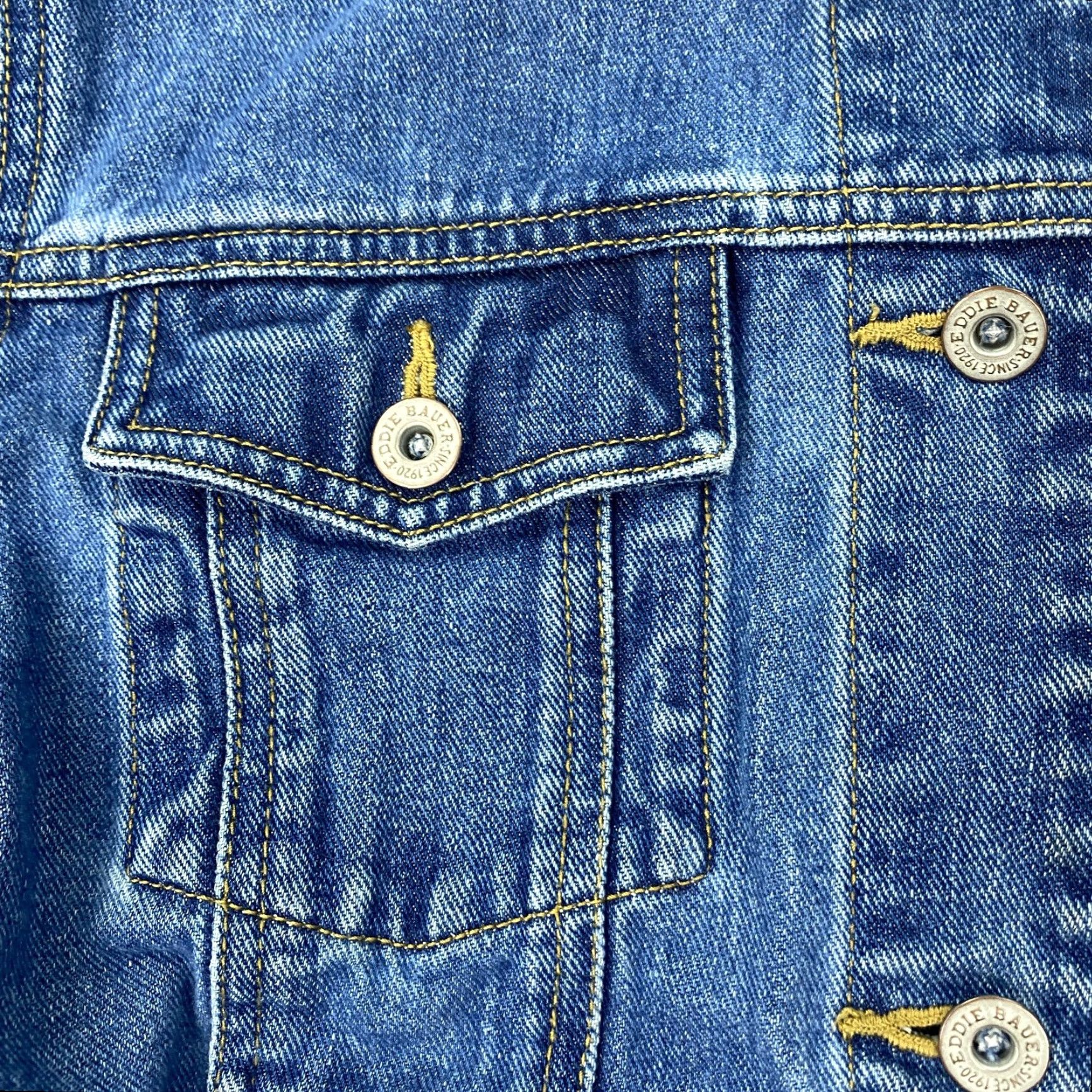 Eddie Bauer Eddie Bauer Vintage Denim Jacket Womens Medium Blue "Lady Rider" Biker Embroidered Size M / US 6-8 / IT 42-44 - 4 Thumbnail