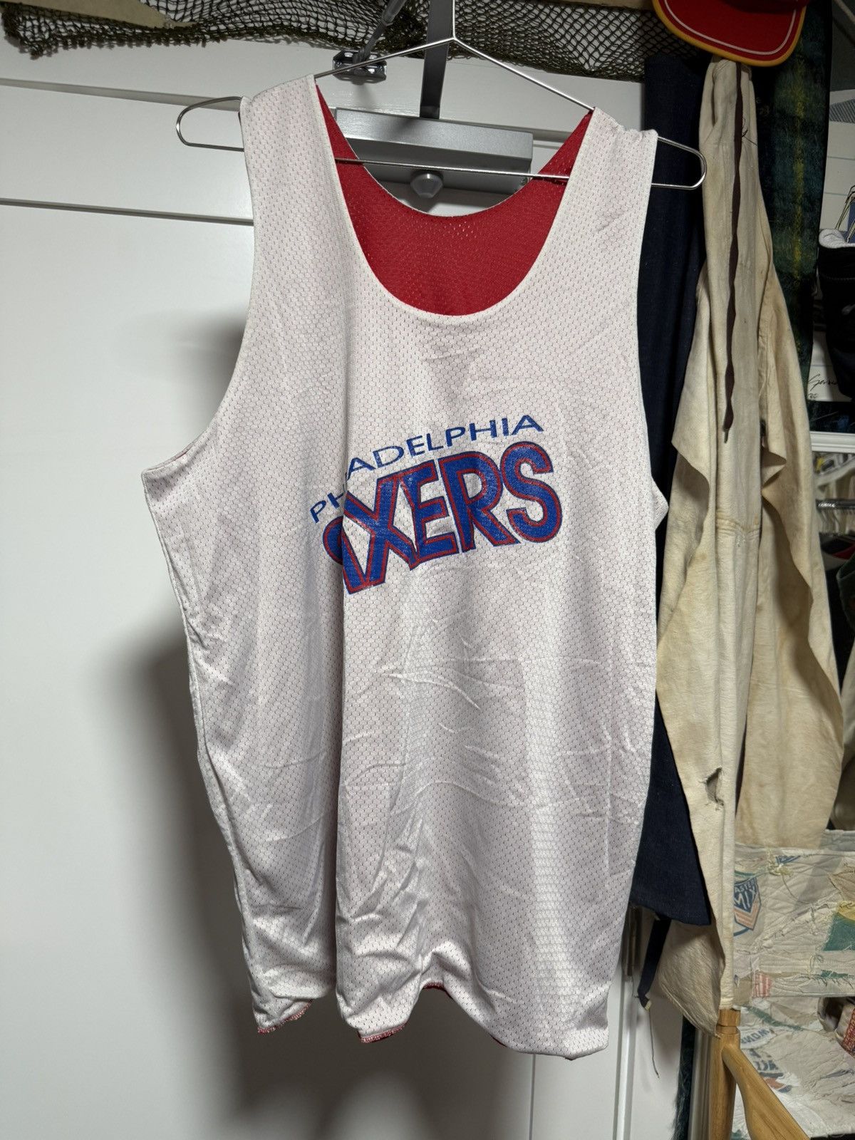 Champion Vintage Champion Philadelphia Sixers reversible jersey Size US L / EU 52-54 / 3 - 5 Thumbnail