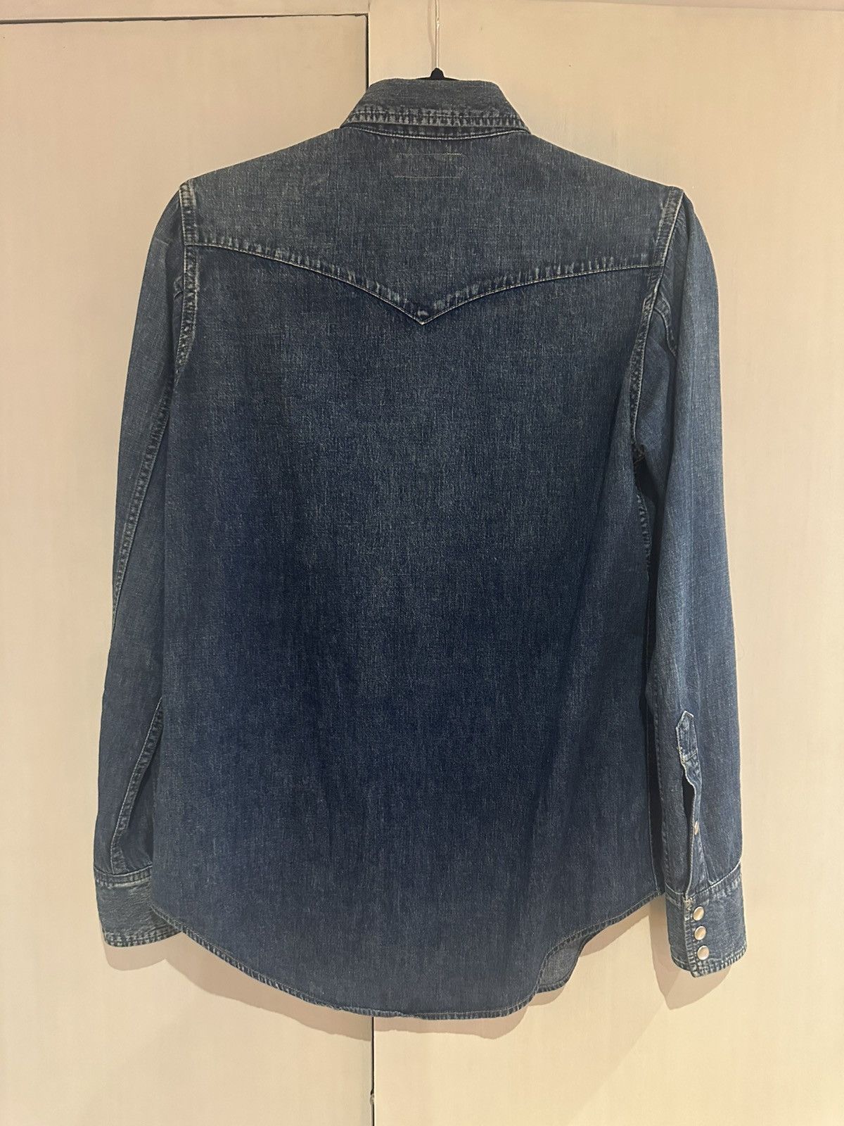 Saint Laurent Paris SS15 Denim Shirt Psych Rock XS Size US XS / EU 42 / 0 - 4 Thumbnail