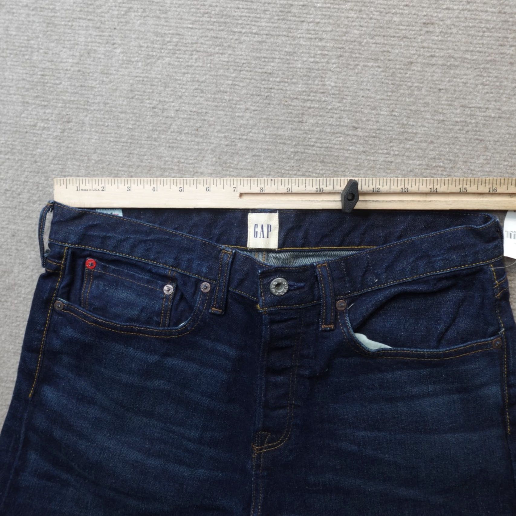 Gap Gap Jeans Slim Straight Blue 32 x 33 Men Bag 1969 Cotton Denim Belt Loops Oldstock NEW Size US 32 / EU 48 - 6 Thumbnail