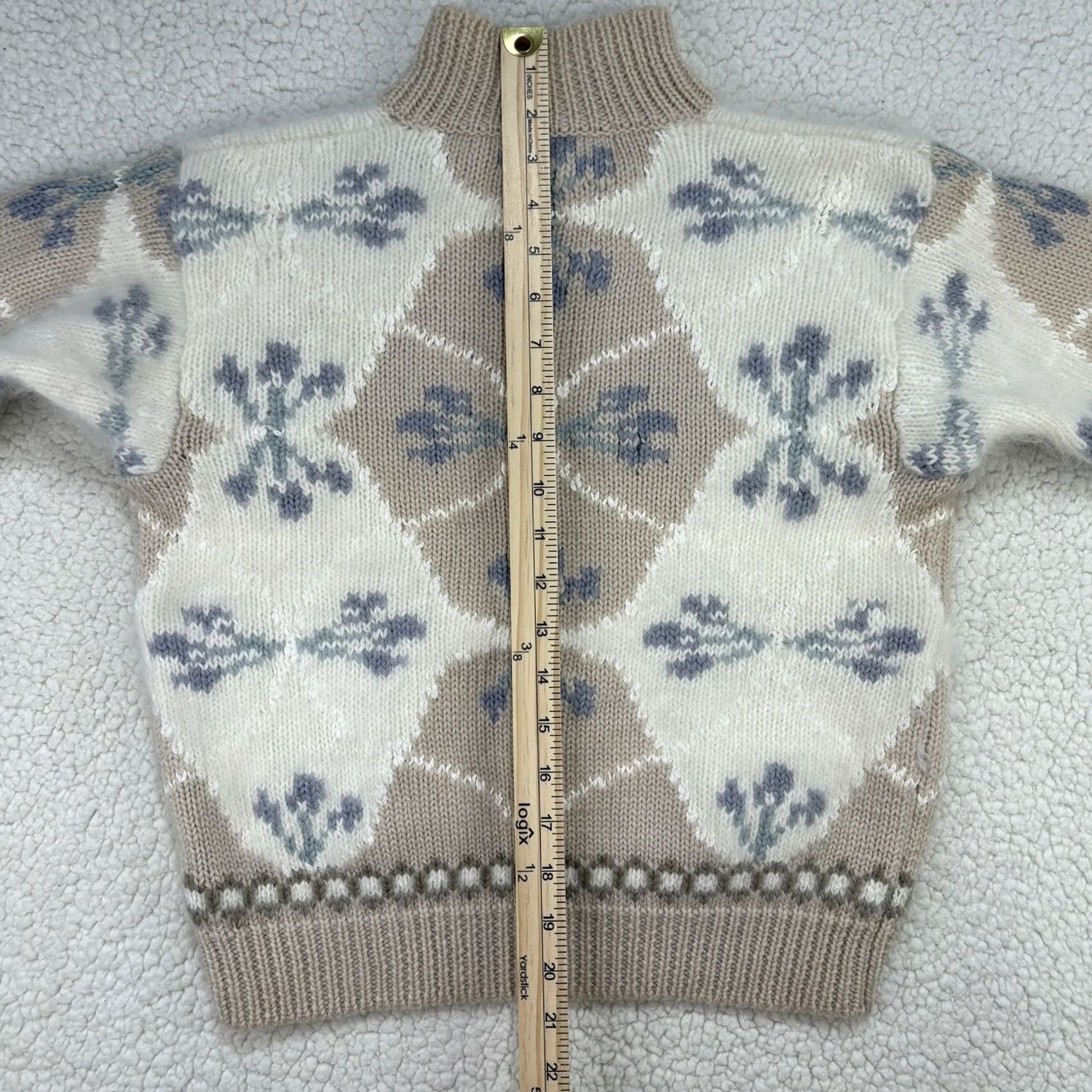 Vintage VINTAGE Lauren Hansen Sweater Small Petite Wool Angora Rabbit Blend Turtleneck Size S / US 4 / IT 40 - 6 Thumbnail