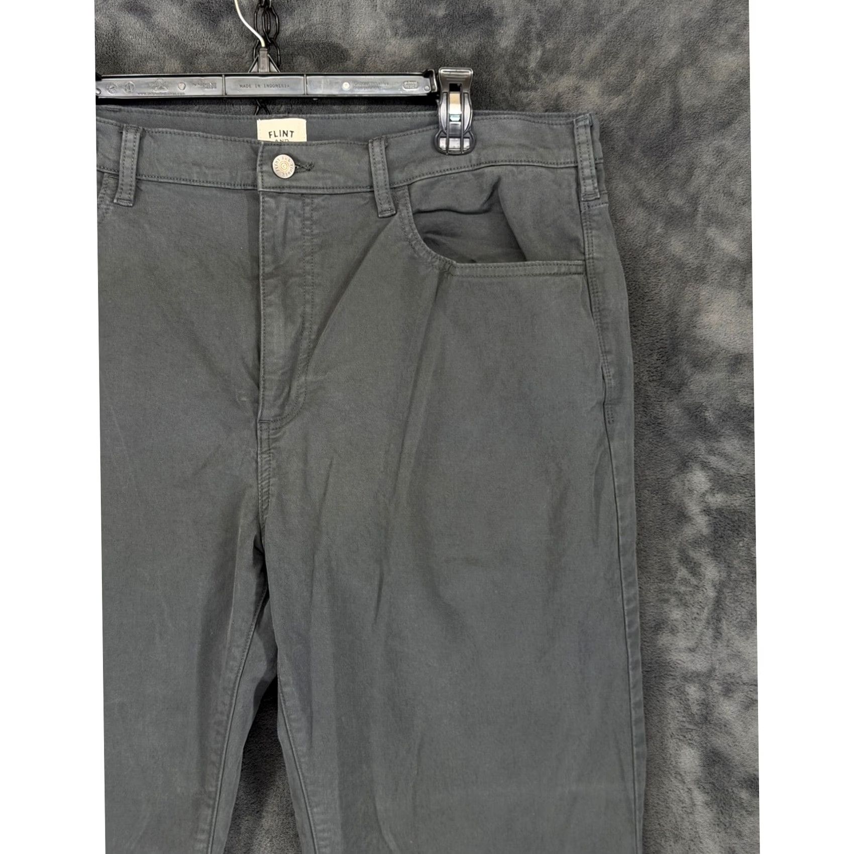 Flint And Tinder Flint and Tinder 365 Straight Fit Pants Mens 38x33 Charcoal Grey F-510002 Size US 38 / EU 54 - 3 Thumbnail
