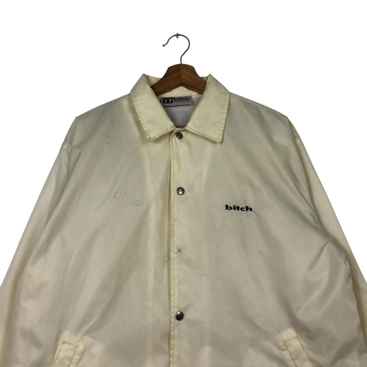Japanese Brand 🔥VINTAGE COACH JACKET SNAP BUTTON BITCH SKATEBOARD BIG LOGO Size US L / EU 52-54 / 3 - 3 Thumbnail