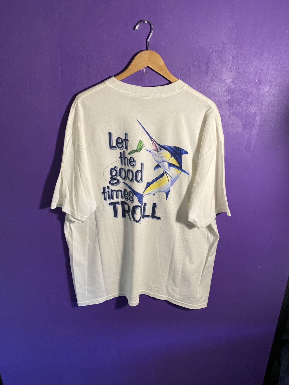Columbia Vintage 90s Columbia sportswear marlin mullet tee Size US XXL / EU 58 / 5 - 2 Thumbnail