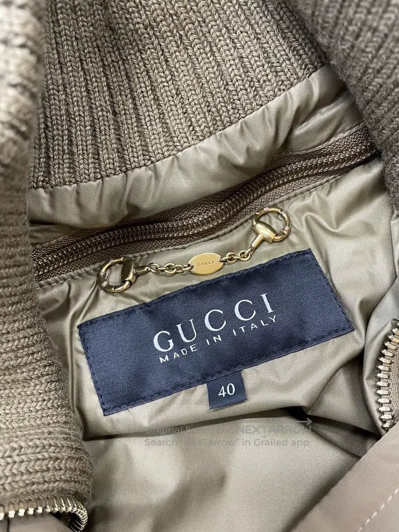 Gucci Gucci Khaki brown zipper jacket Size US XXS / EU 40 - 4 Thumbnail