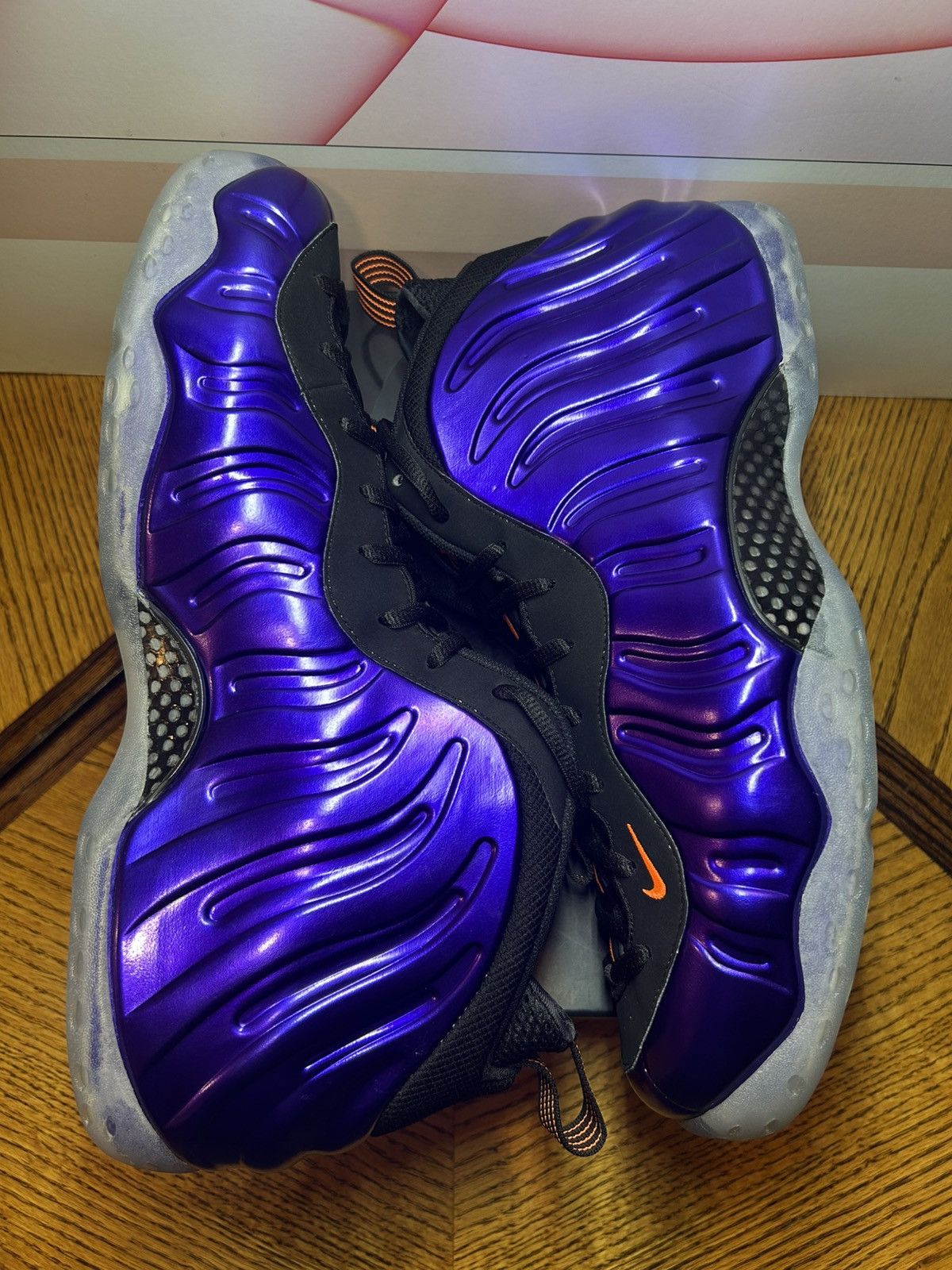 Nike Size 18 - Nike Air Foamposite One Phoenix Suns 2013 Sample Size US 15 / EU 48 - 2 Thumbnail