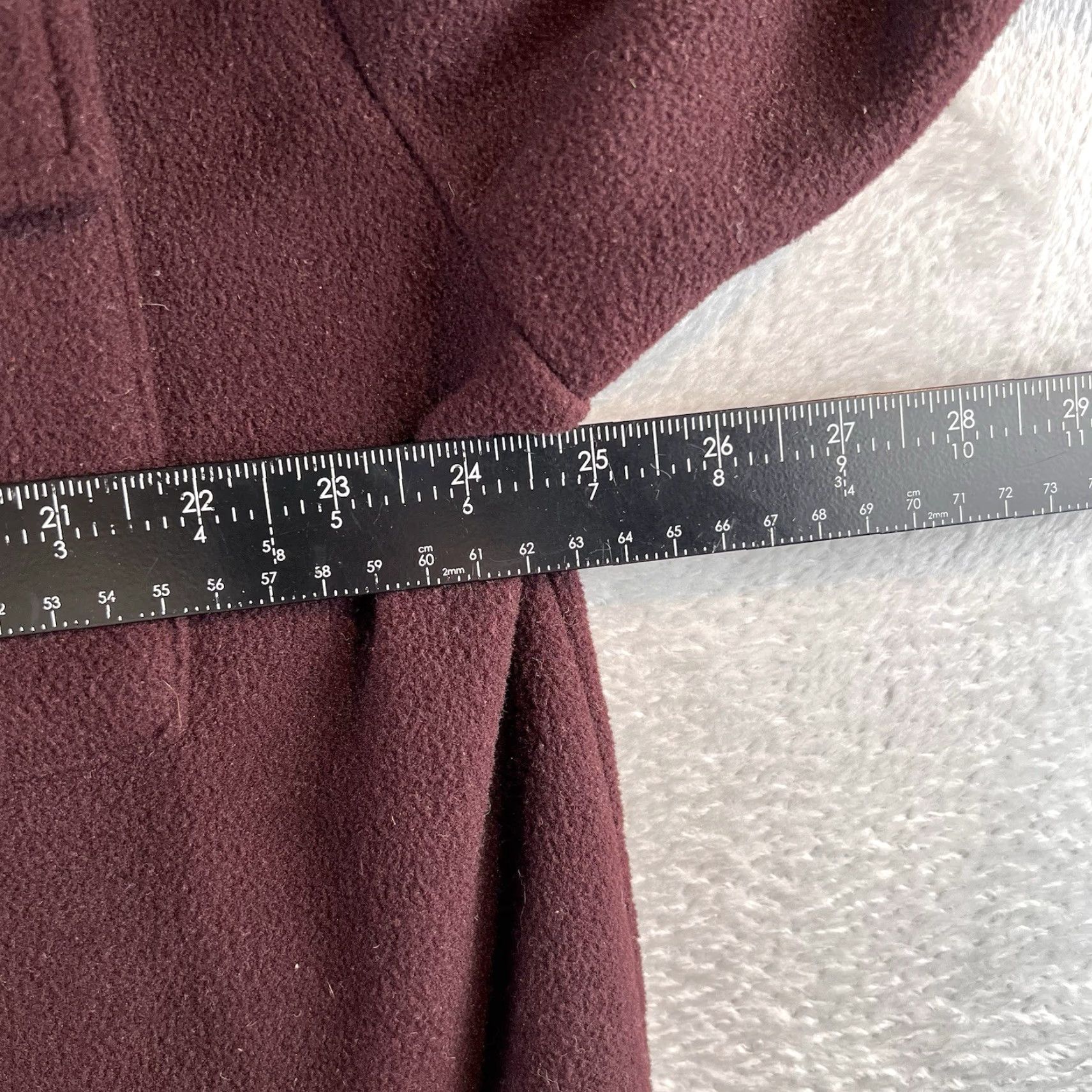 Free People VINTAGE Free People Jacket Shacket Burgundy XL Fleece Long Sleeve Women’s Size XL / US 12-14 / IT 48-50 - 4 Thumbnail