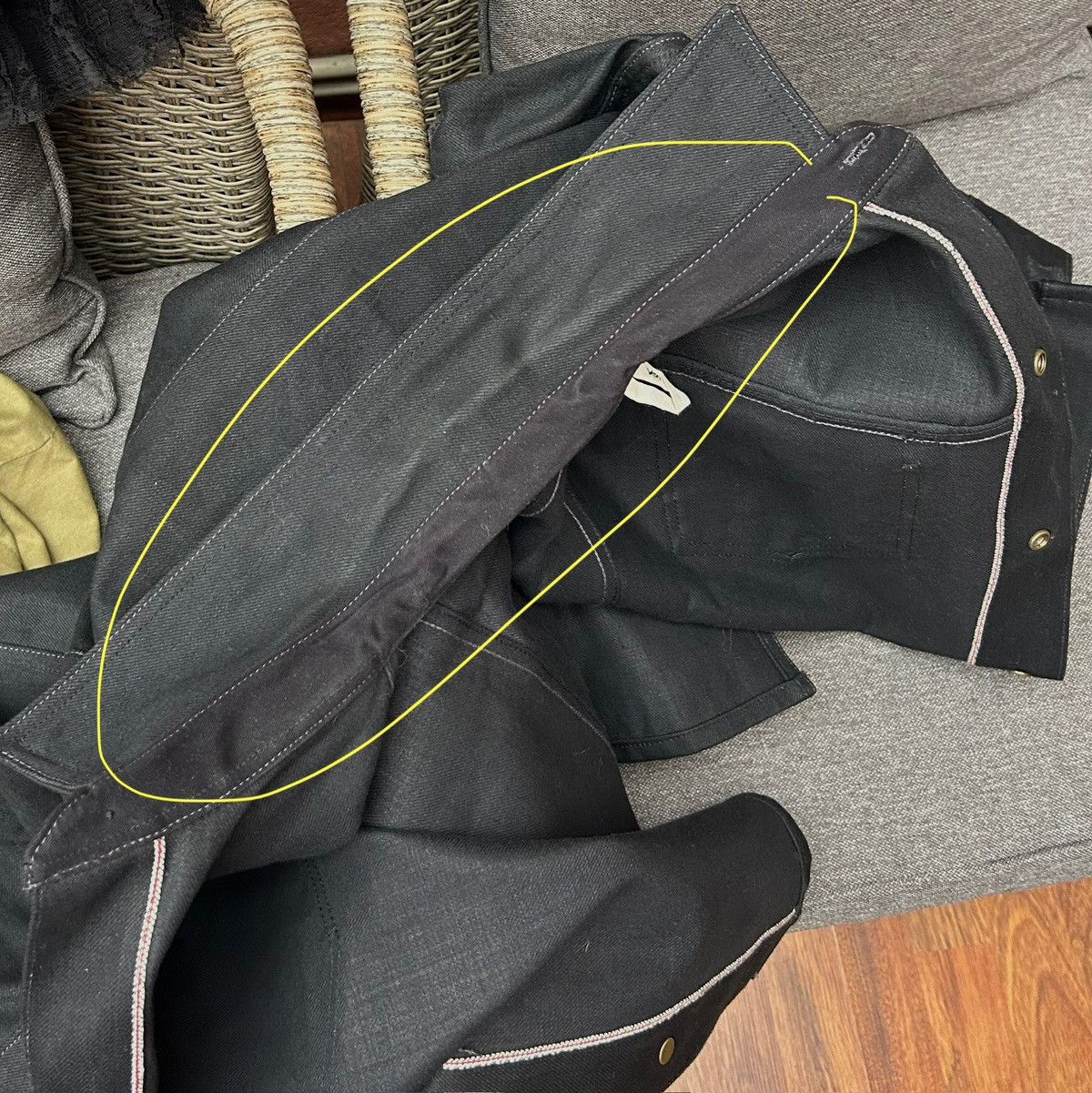 Indigofera Indigofera Copeland Slim Denim Jacket 14oz Black Selvedge Size US XS / EU 42 / 0 - 15 Thumbnail