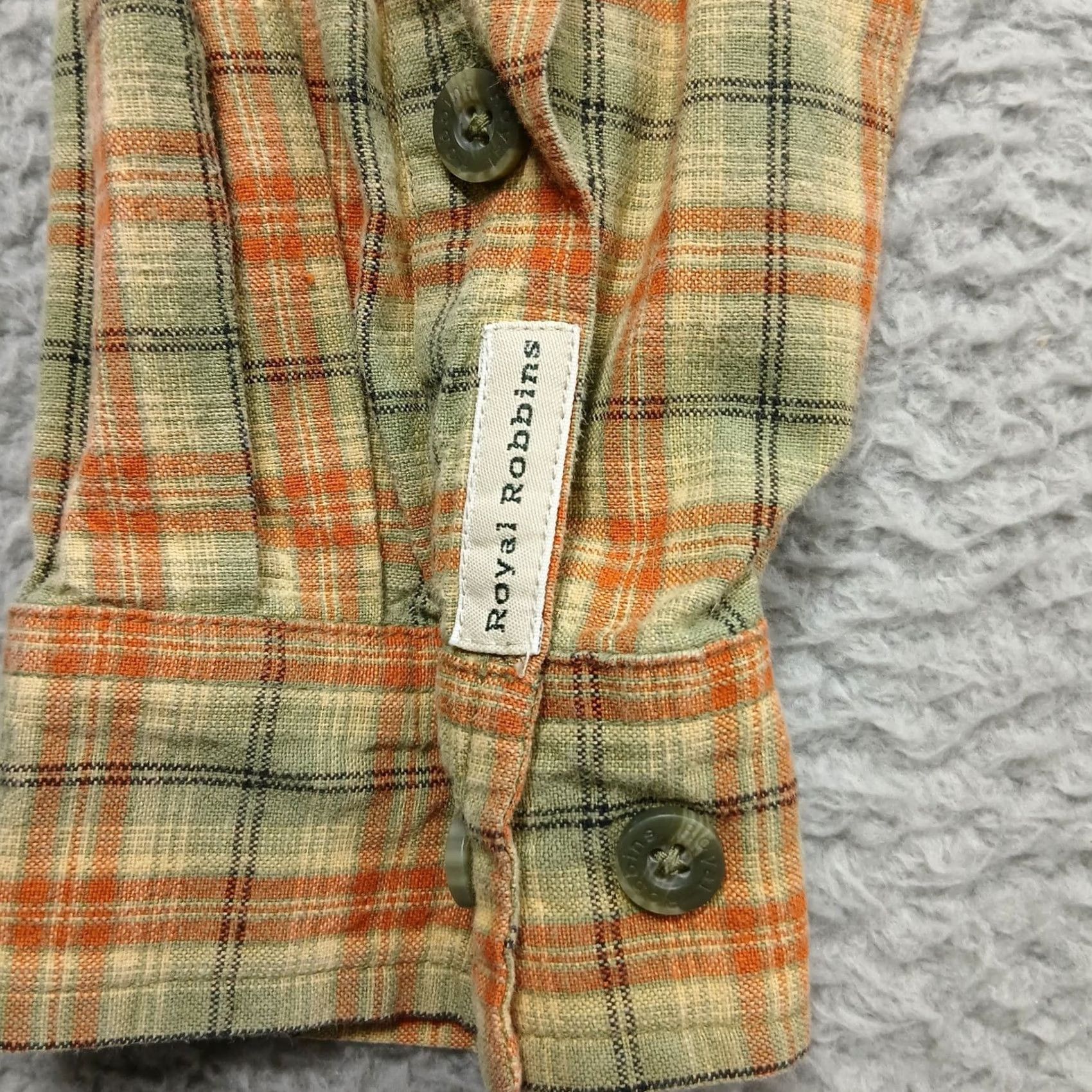 Royal Robbins Royal Robbins Plaid Shirt Men's XXL Green Orange Cotton Button Down Size US XXL / EU 58 / 5 - 4 Thumbnail