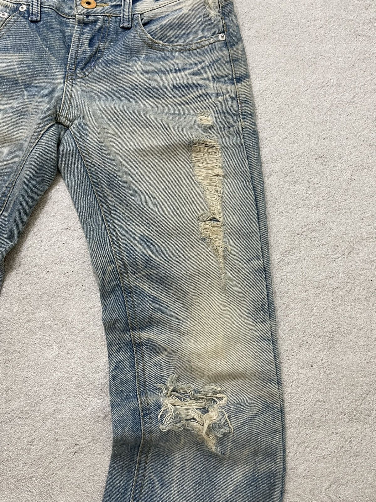 Japanese Brand 00s Diesel Distressed Denim Ripped Jeans Wash Hysteric Ifsix Size US 30 / EU 46 - 4 Thumbnail