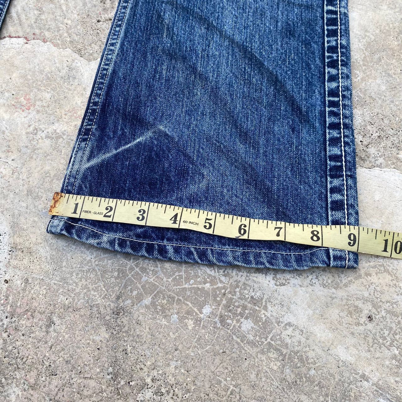 Japanese Brand Vintage Blue Way Garments Flare Denim Size US 33 - 6 Thumbnail