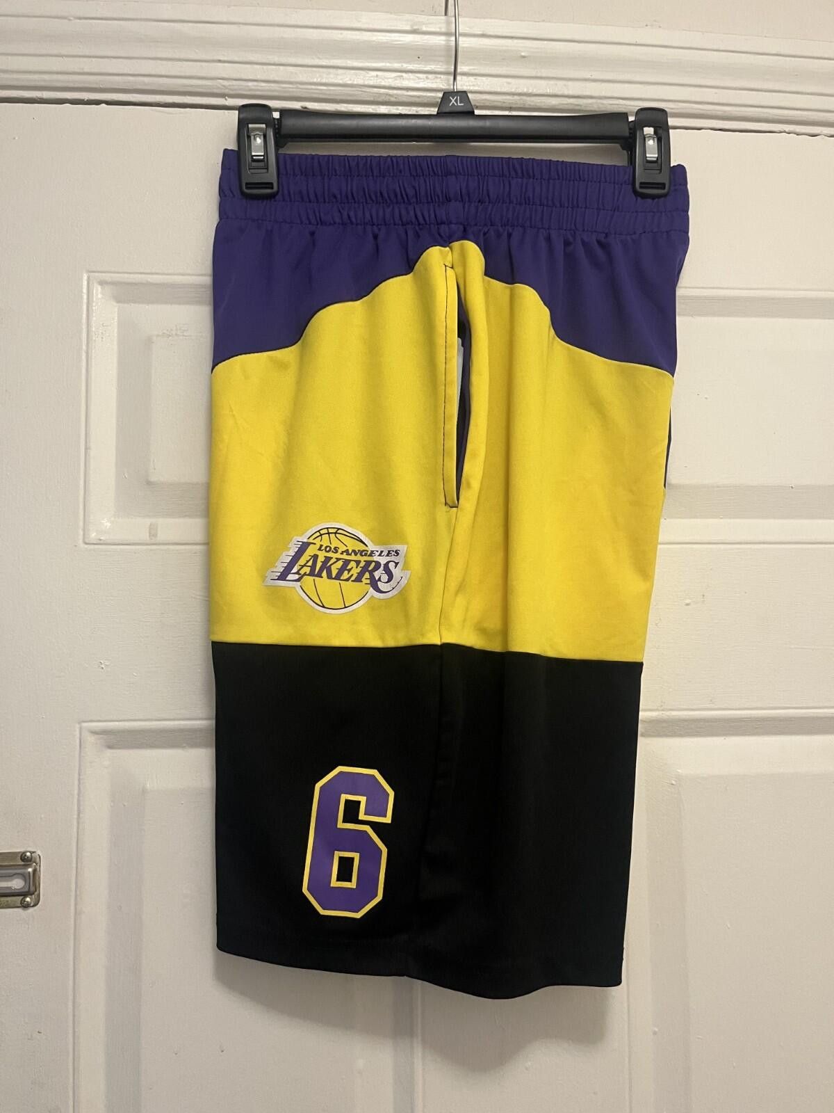 Unknown London Los Angeles Lakers Shorts LeBron James Mens Small NBA "6” Size ONE SIZE - 1 Thumbnail