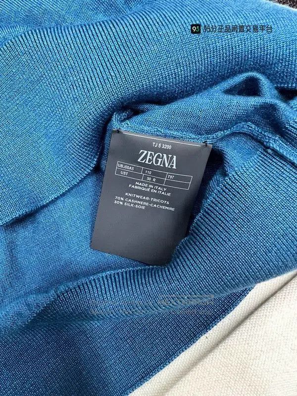 Ermenegildo Zegna Zegna SS23 Men's Solid Knit Crewneck Sweater. Size US M / EU 48-50 / 2 - 4 Thumbnail