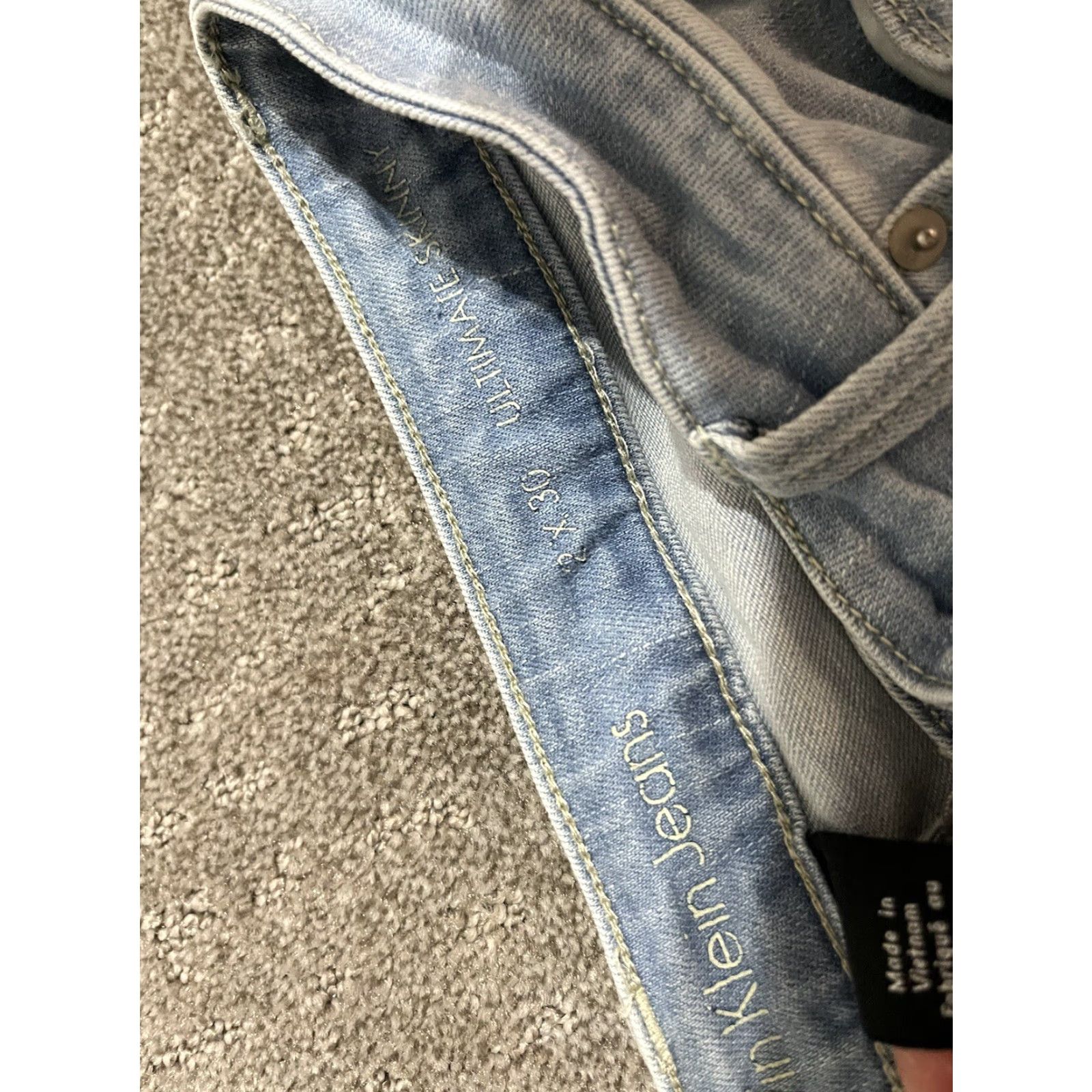 Vintage VINTAGE CALVIN KLEIN Jeans Ultimate Skinny Women's 2x30 Dark Wash Blue 2000s Womens Size 26" / US 2 / IT 38 - 5 Thumbnail