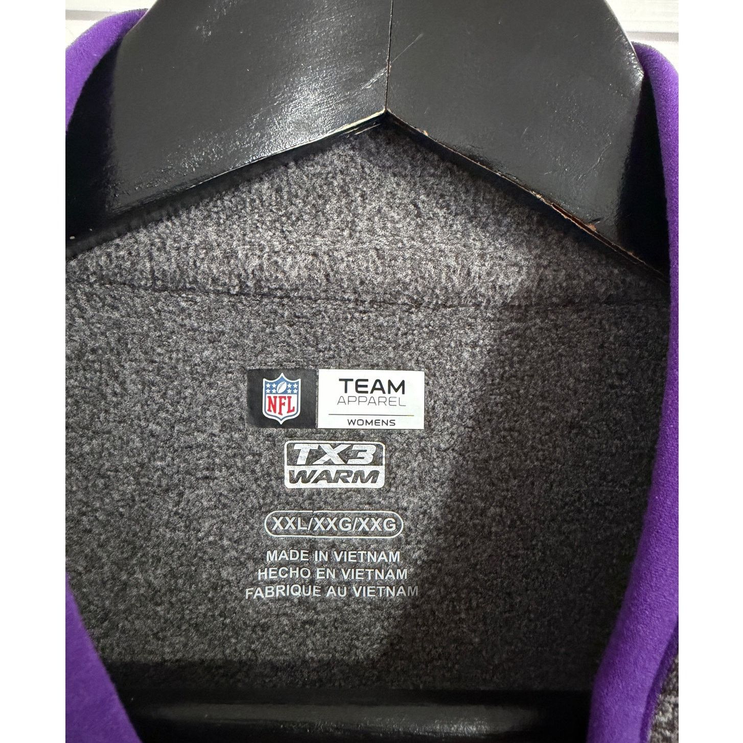 NFL Minnesota Vikings Women's 1/4-Zip Size XXL Size XXL / US 16-18 / IT 52-54 - 3 Thumbnail