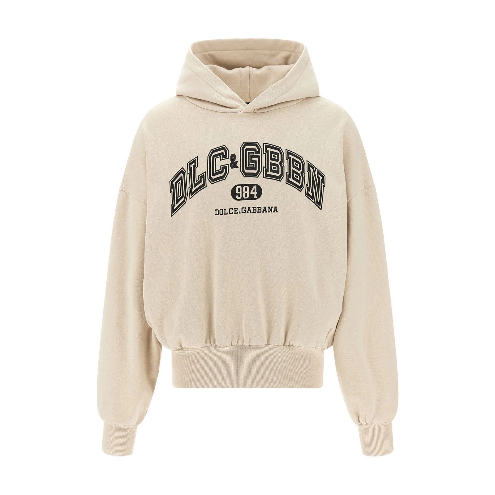 DOLCE & GABBANA Beige Cotton Hoodie New & Authentic (Men's s