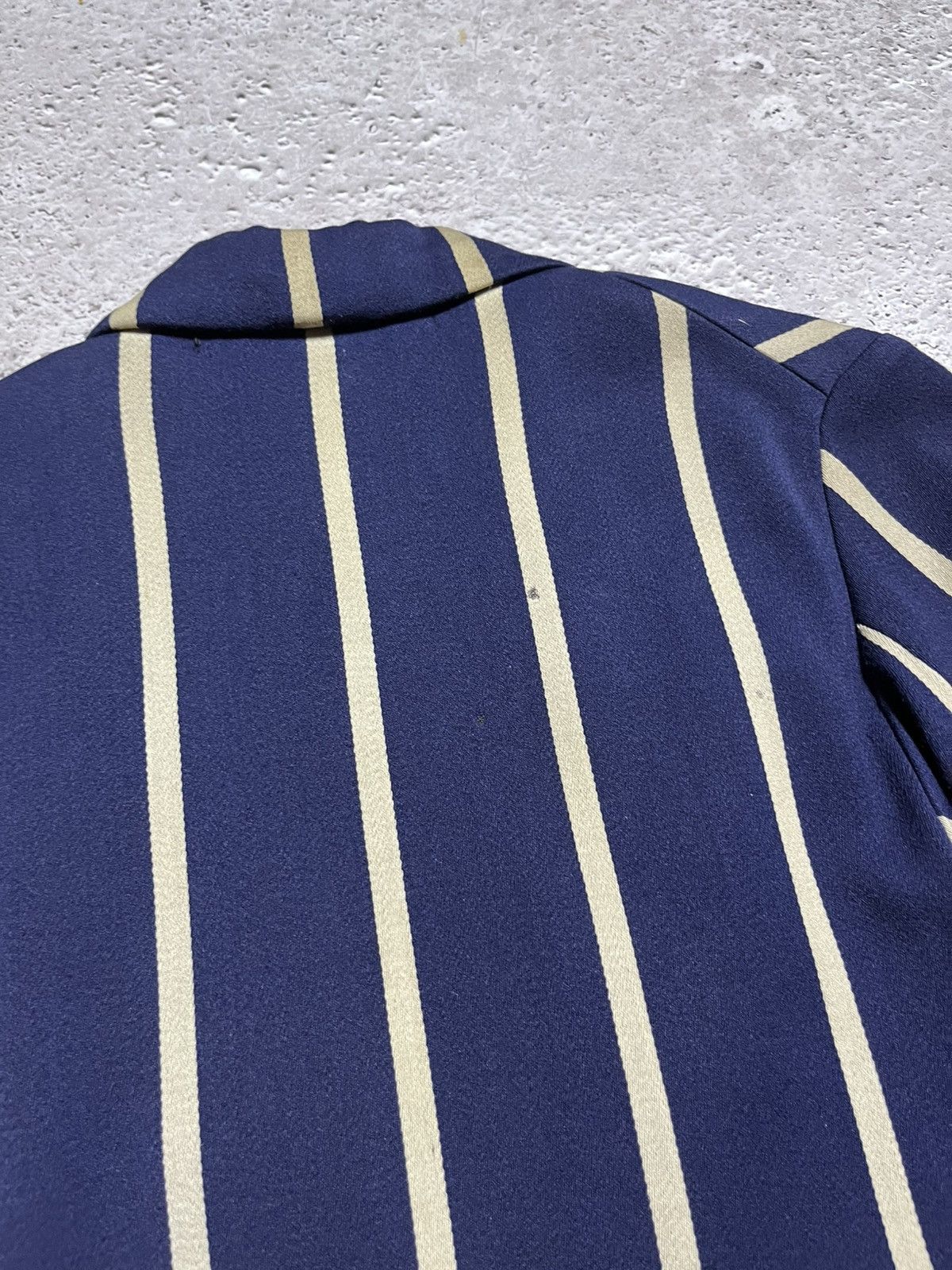 Japanese Brand × Vintage Vintage Striped School Blazer Leycott York UK with Crest Size S / US 4 / IT 40 - 17 Thumbnail