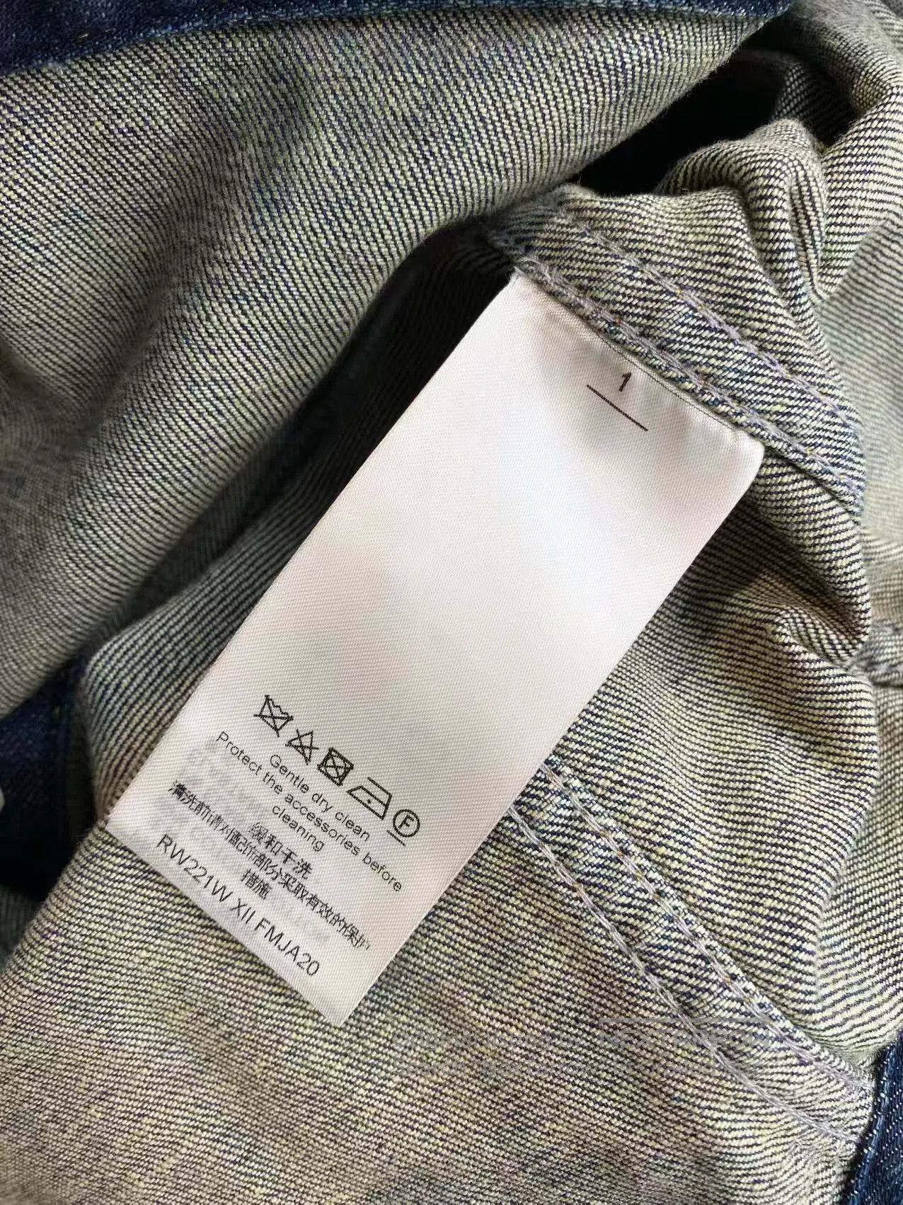 Louis Vuitton Louis Vuitton Alphabet leather brand denim jacket jacket| Size 4XL / US 24-26 - 6 Thumbnail
