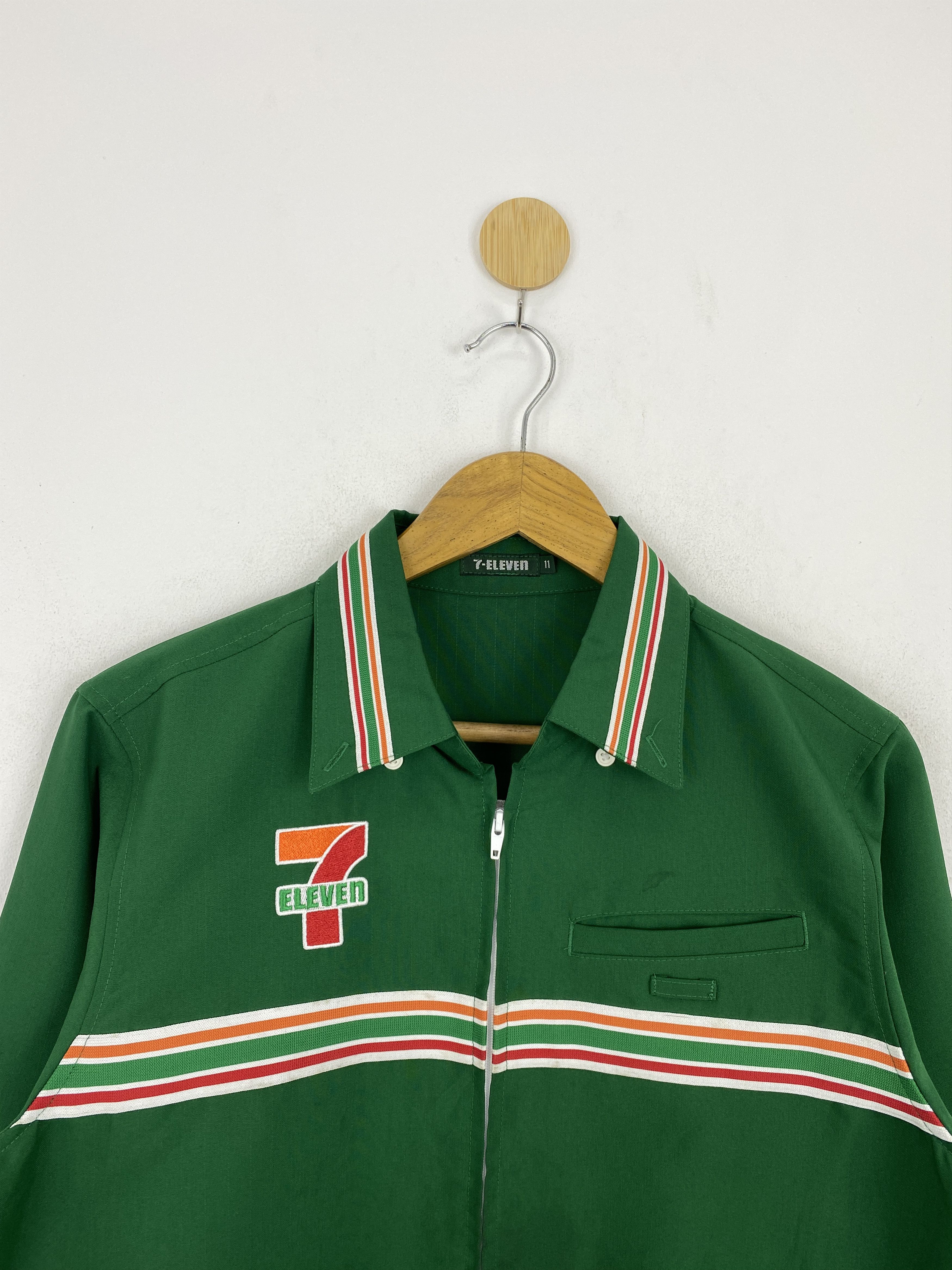 Japanese Brand Vintage 7-ELEVEN Workers Long Sleeve Jacket MJ0091Z Size US M / EU 48-50 / 2 - 9 Thumbnail