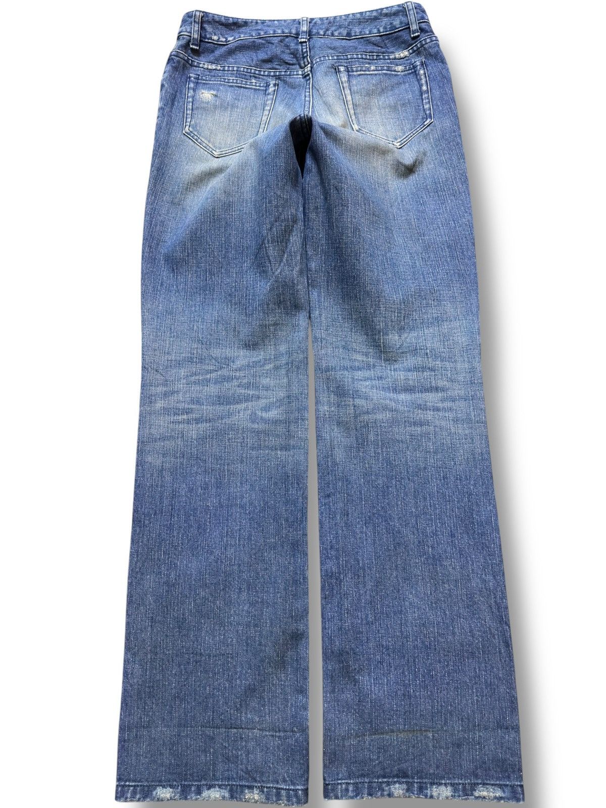 Chaos Gone Global Vintage Global Rythme Essence Ripped Distressed Denim Size US 29 - 6 Thumbnail