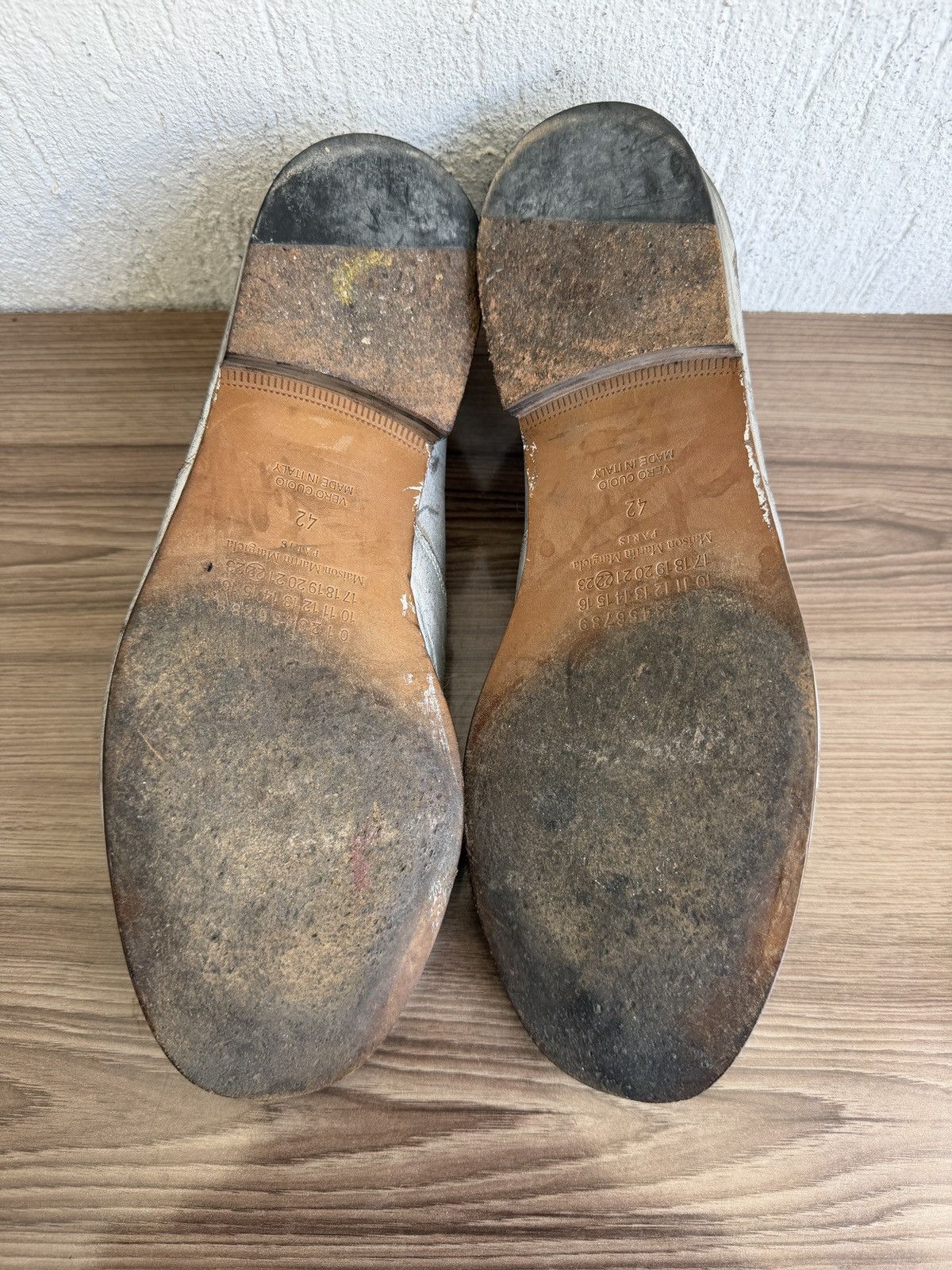 Maison Margiela Extremely rare🔥❗️Distressed painted loafers Size US 9 / EU 42 - 19 Thumbnail