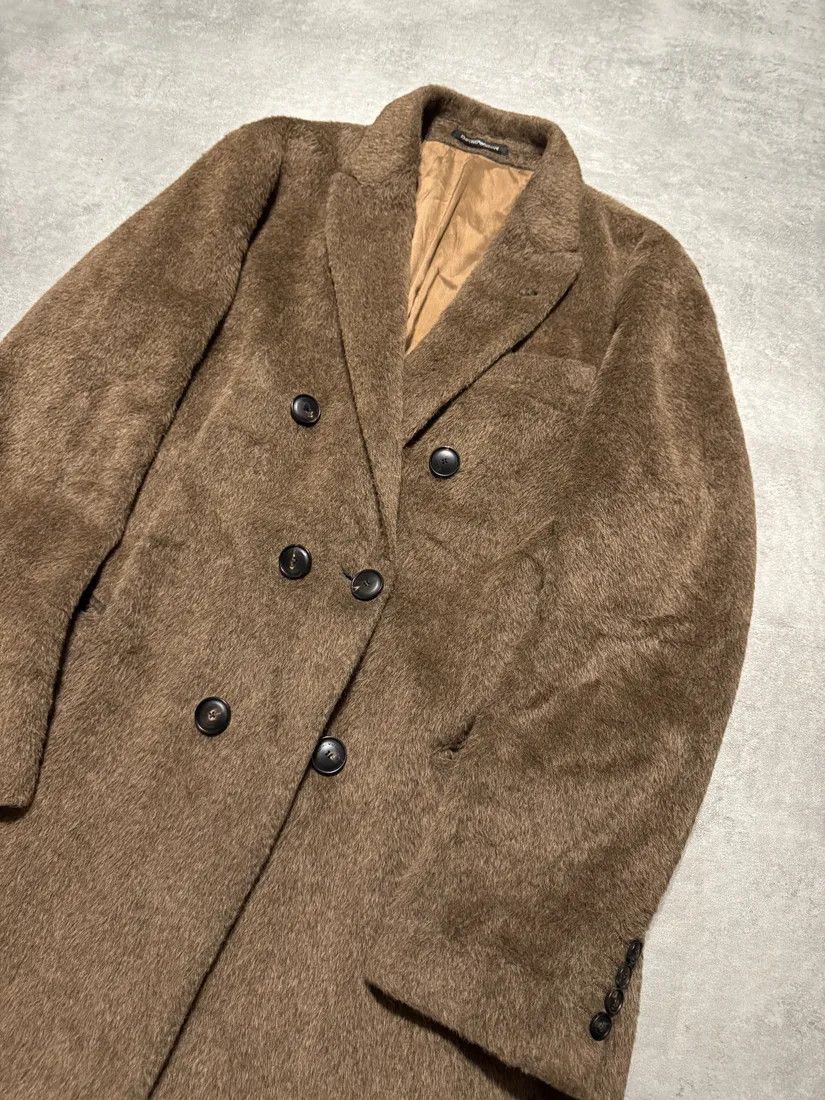 Emporio Armani × Vintage FW2018 Emporio Armani Sartorial Faux Fur Brown Trench Coat Size US M / EU 48-50 / 2 - 2 Thumbnail