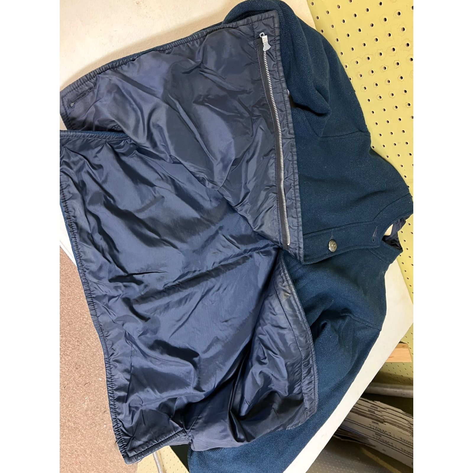 Vintage VINTAGE SPORTCASTER Jacket Blue Wool Large L Ski 1950s Button Zip - Winter Size US L / EU 52-54 / 3 - 6 Thumbnail