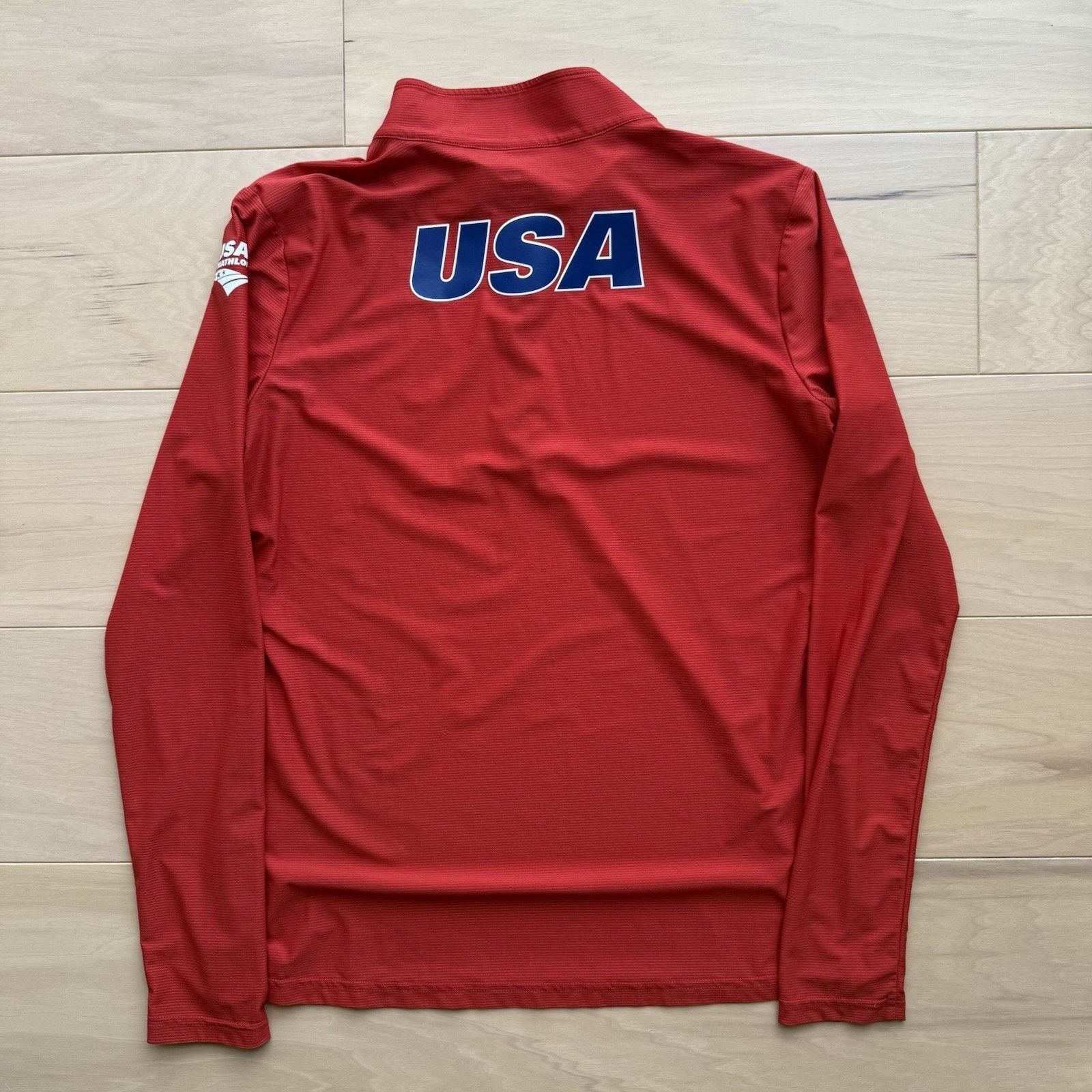Other Roka 1/4 Zip Pullover Women's Large Red Lightweight USA Size L / US 10 / IT 46 - 7 Thumbnail