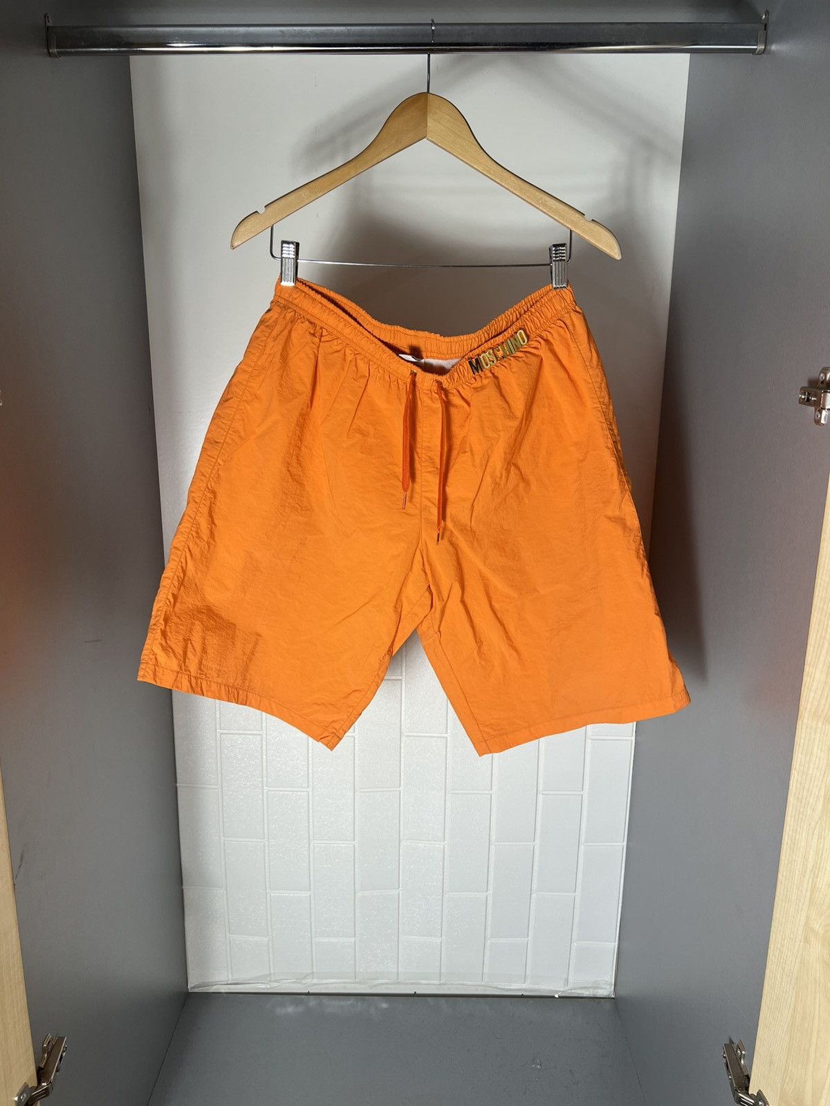 Moschino × Vintage VERY RARE MOSCHINO NYLON SHORTS ITALIAN DESIGNER LUXURY Y2K Size US 36 / EU 52 - 1 Thumbnail