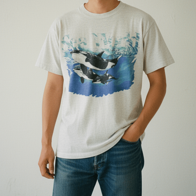 Vintage Vintage Sea World Tees Size US XL / EU 56 / 4 - 1 Thumbnail
