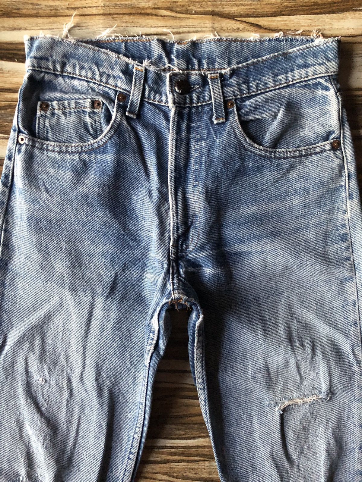 Levi's Vintage 80s Levis 505 USA Distressed Denim Size US 31 - 2 Thumbnail