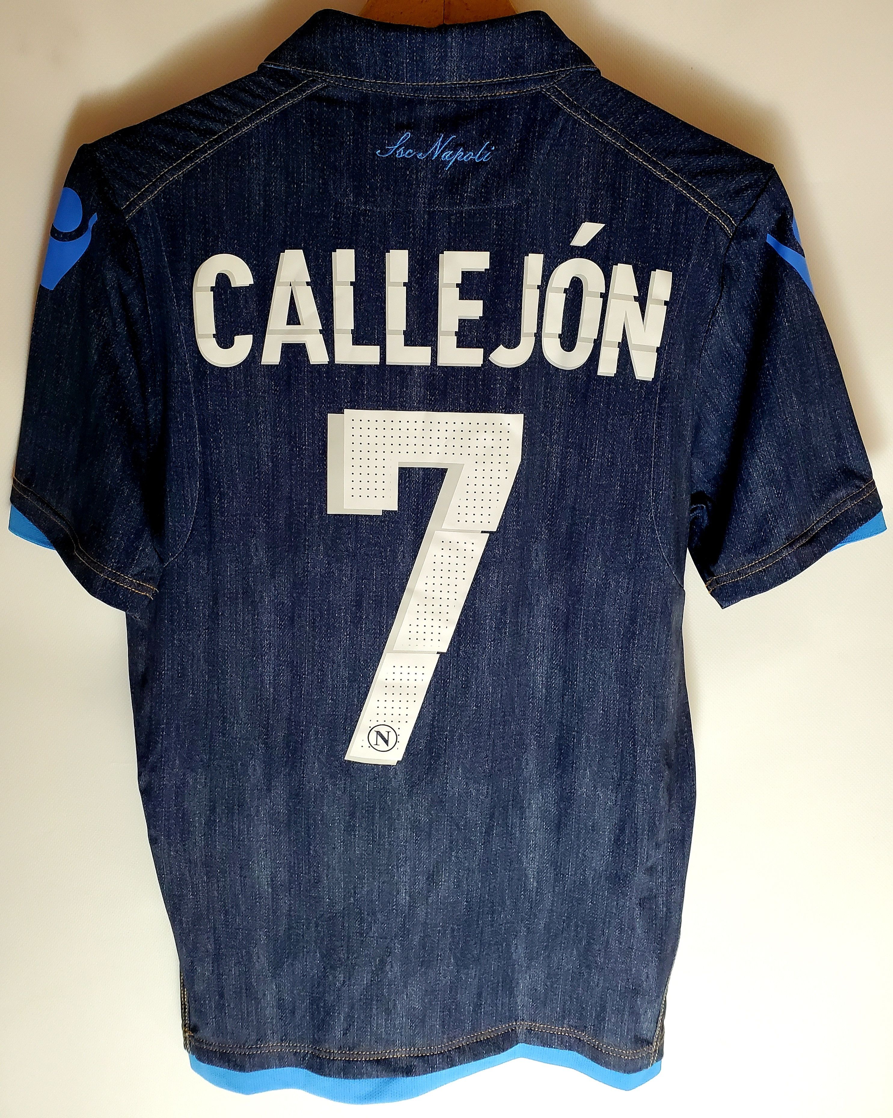 Macron × Vintage Napoli Away football 2014/2015 Soccer Jersey José Callejón M Size US M / EU 48-50 / 2 - 1 Thumbnail