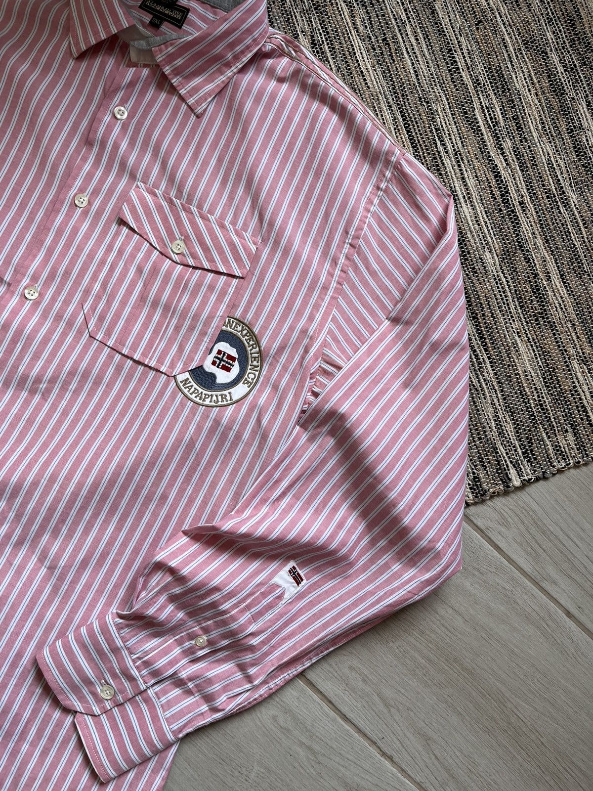 Napapijri Napapijri shirt striped oversized overshirt vintage Size US XXL / EU 58 / 5 - 8 Thumbnail