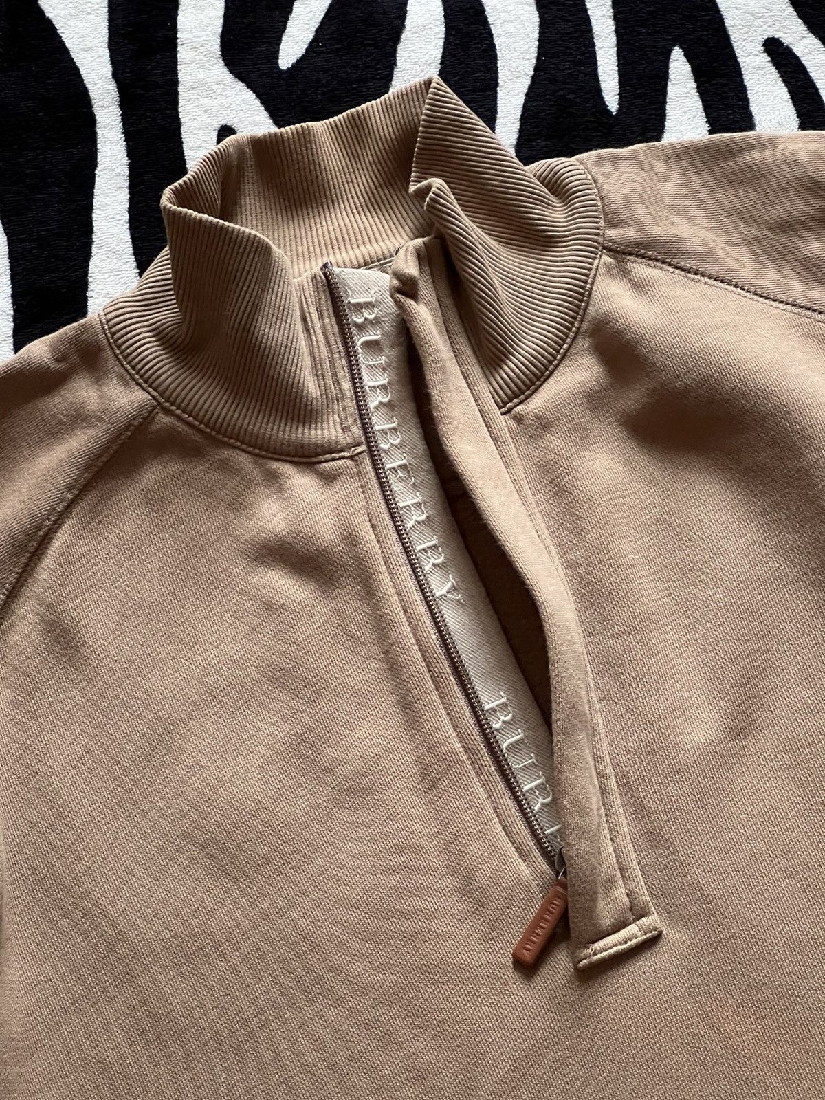Burberry × Designer Burberry London 1/4 zip sweatshirt luxury vintage Size US M / EU 48-50 / 2 - 2 Thumbnail