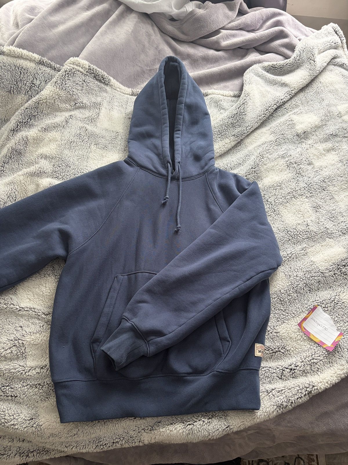 Stussy Stussy Fleece Hoodie Blue Size US S / EU 44-46 / 1 - 1 Thumbnail