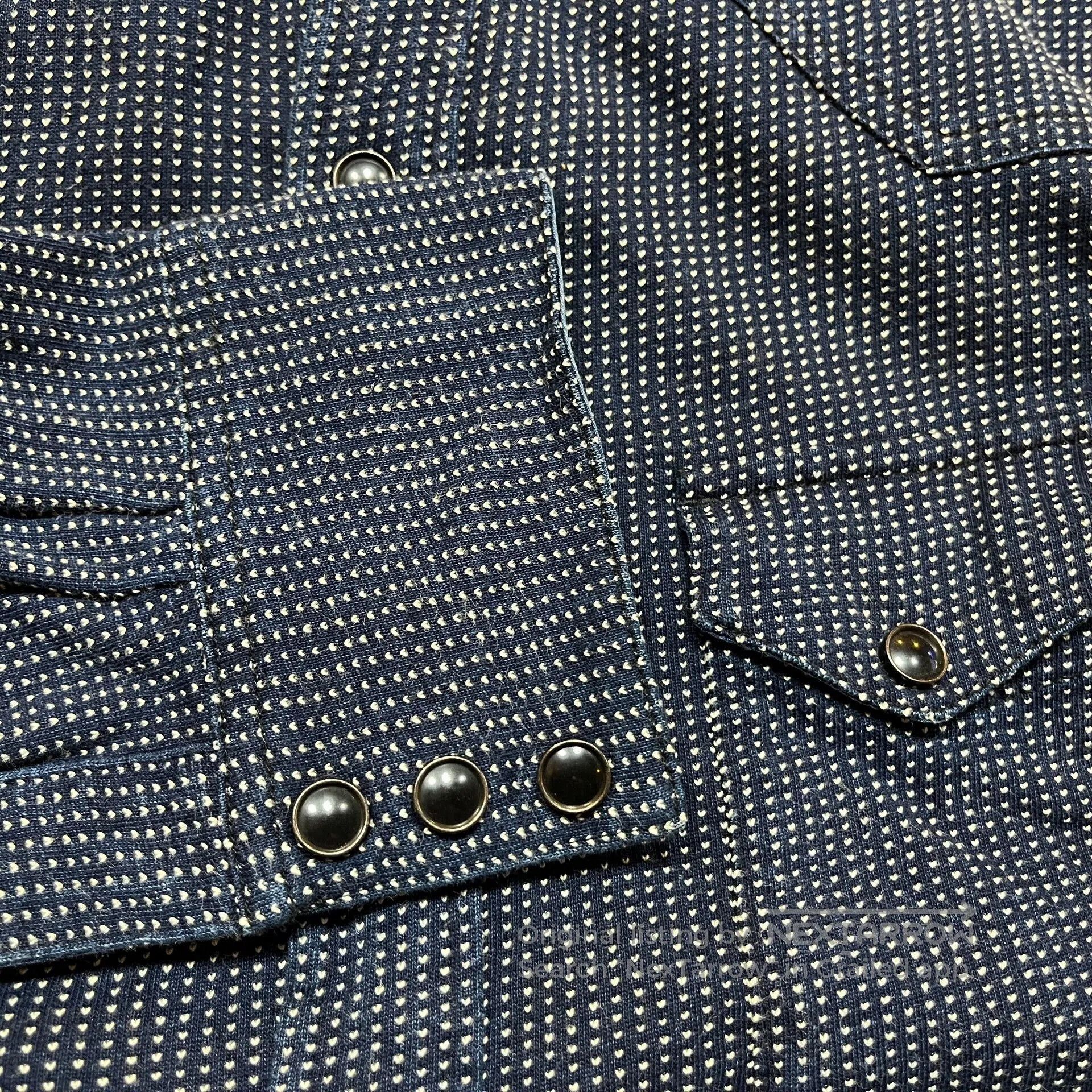 RRL Ralph Lauren RRL Indigo Sashiko Shirt. Size US M / EU 48-50 / 2 - 8 Thumbnail