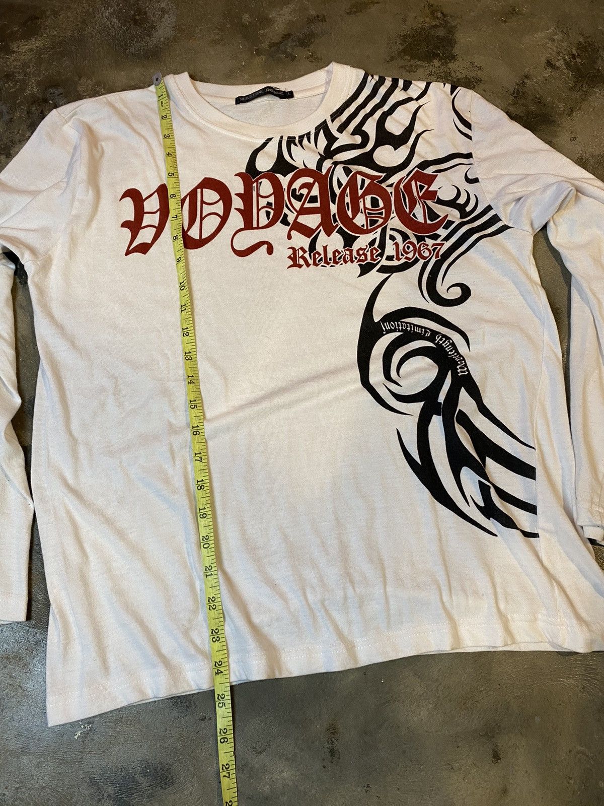 If Six Was Nine japanese tribal poem longsleeve bullet noise Size US M / EU 48-50 / 2 - 7 Thumbnail