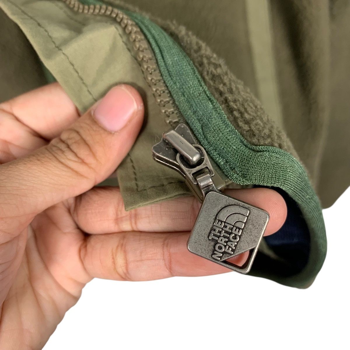 The North Face THE NORTH FACE Embroidery Logo Green Fleece Jacket #1847-C80 Size US M / EU 48-50 / 2 - 14 Thumbnail