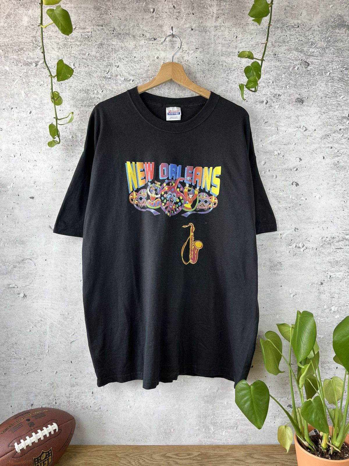 Hanes × Vintage New Orleans - Hanes 90s t-shirt vintage tee XL (K) Size US XL / EU 56 / 4 - 1 Thumbnail