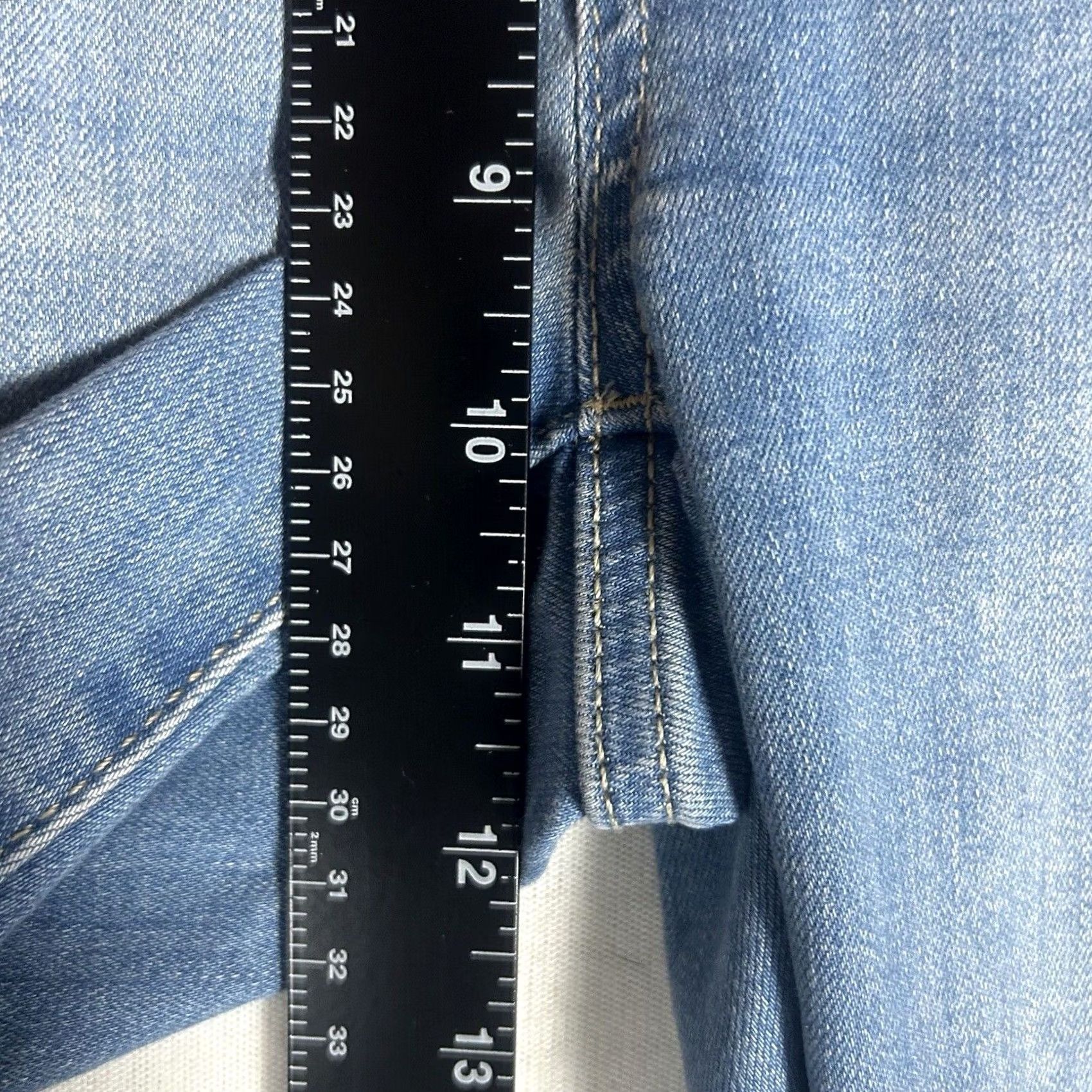 Nine West Nine West Button Fly Skinny Jeans Womens Size 4 Light Wash Mid Rise Denim Blue Size 27" / US 4 / IT 40 - 7 Thumbnail