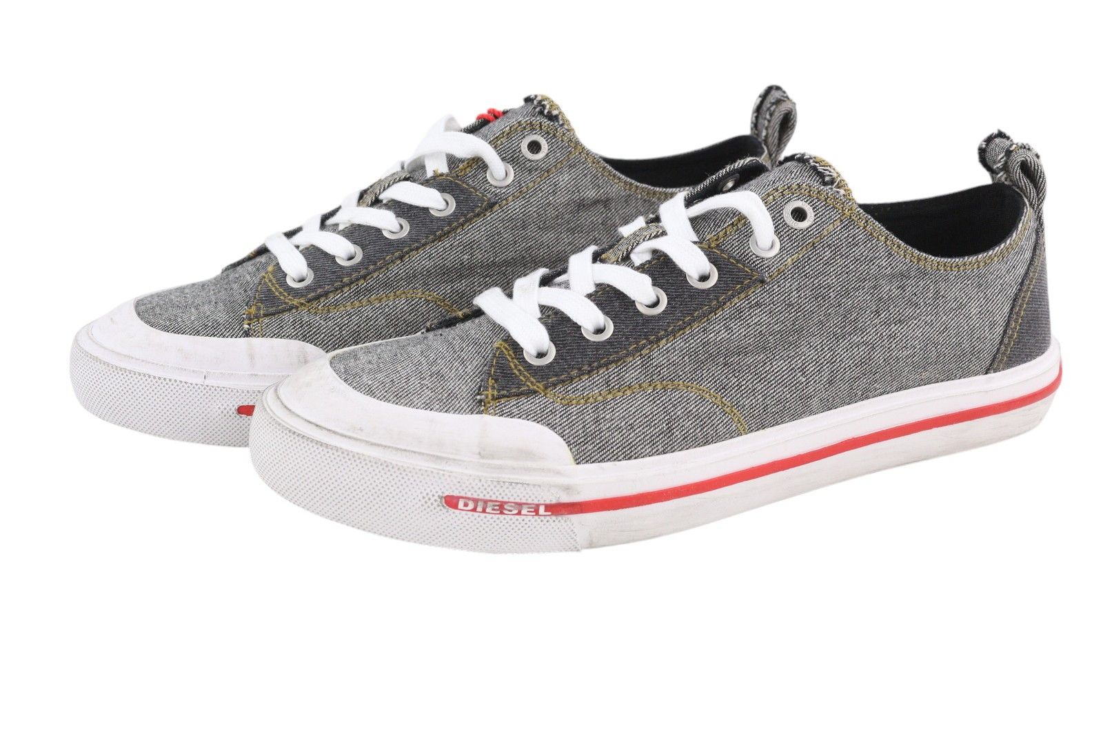 Diesel S-ATHOS LOW EU42 Dark Low Top Laced Almond Toe 40871 Size US 9 / EU 42 - 4 Thumbnail
