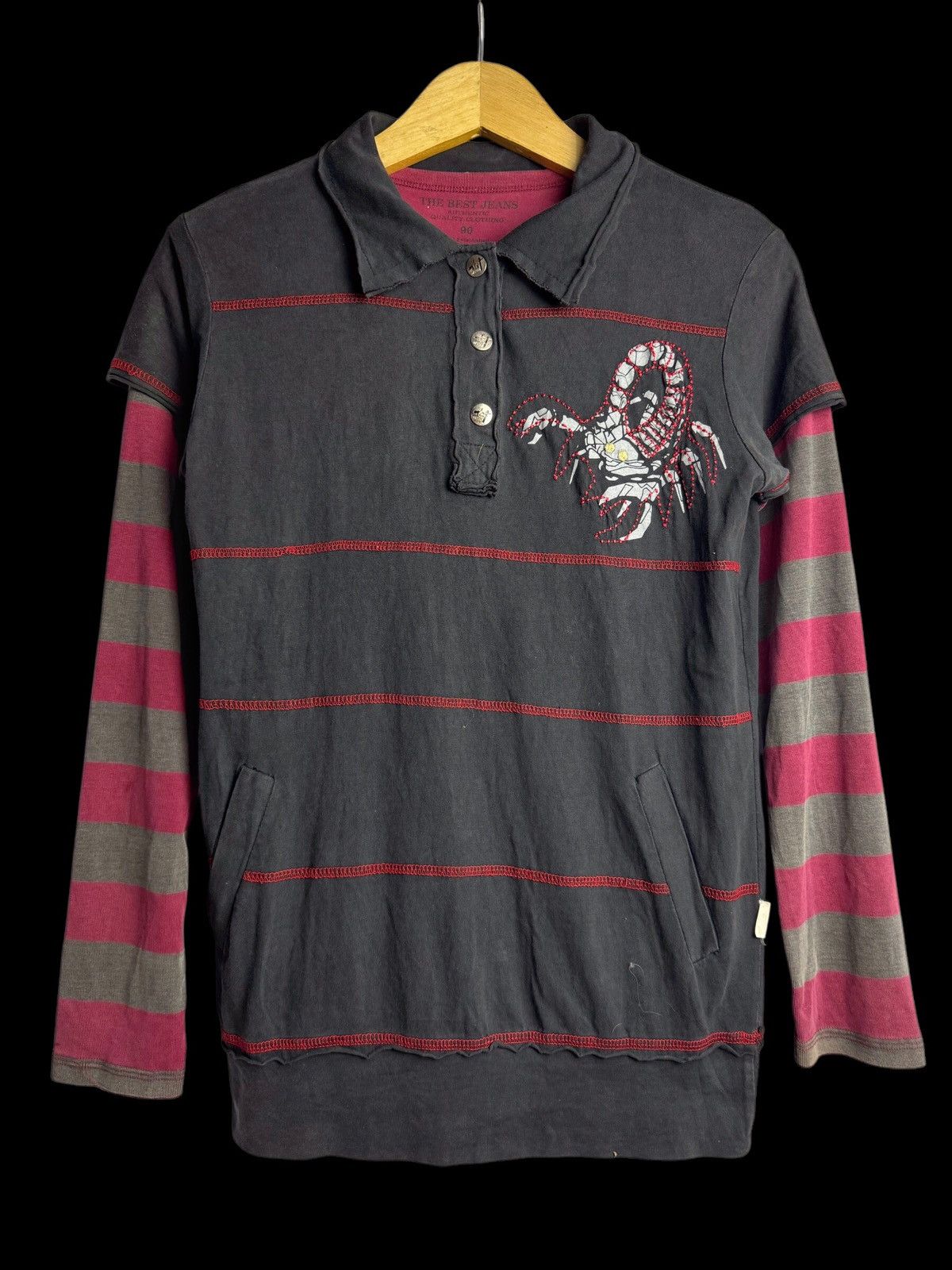Beauty Beast × Hysteric Glamour × Japanese Brand Double Layers Scorpion 10f1 Long Sleeve Size US S / EU 44-46 / 1 - 1 Thumbnail