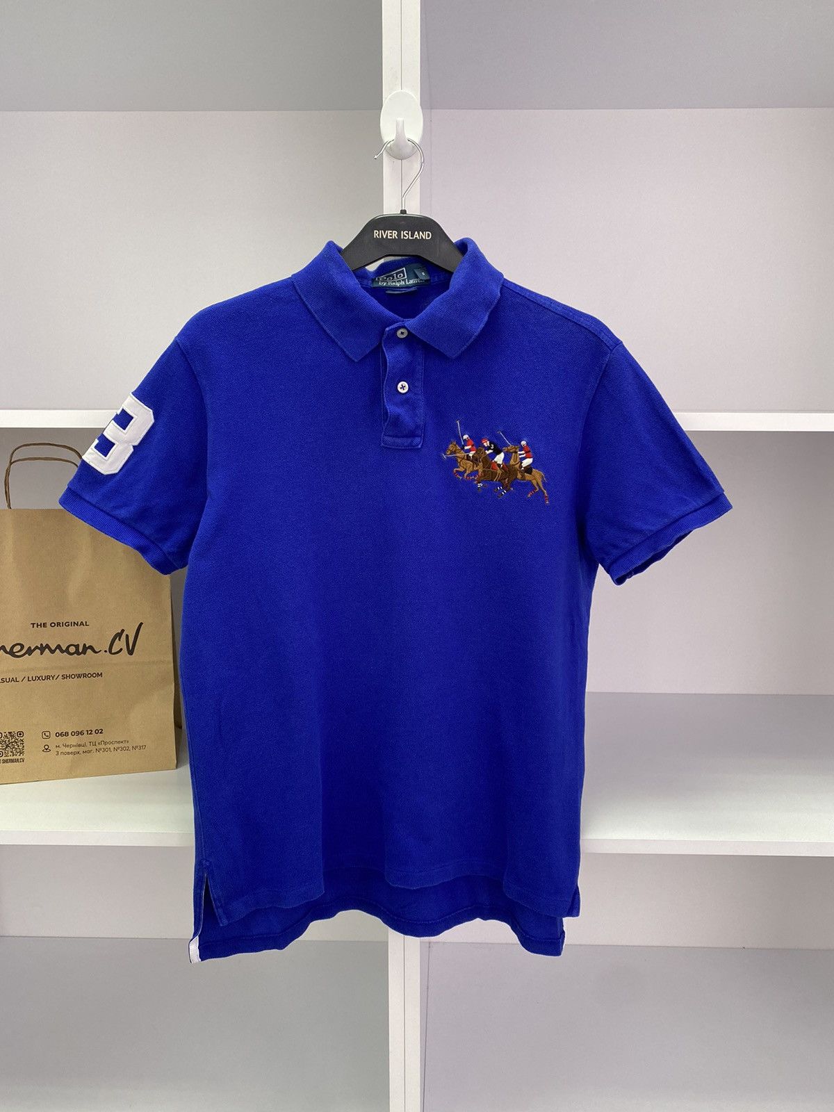 Polo Ralph Lauren × Vintage Vintage Polo Ralph Lauren Blue Polo T-Shirt Size US M / EU 48-50 / 2 - 4 Thumbnail