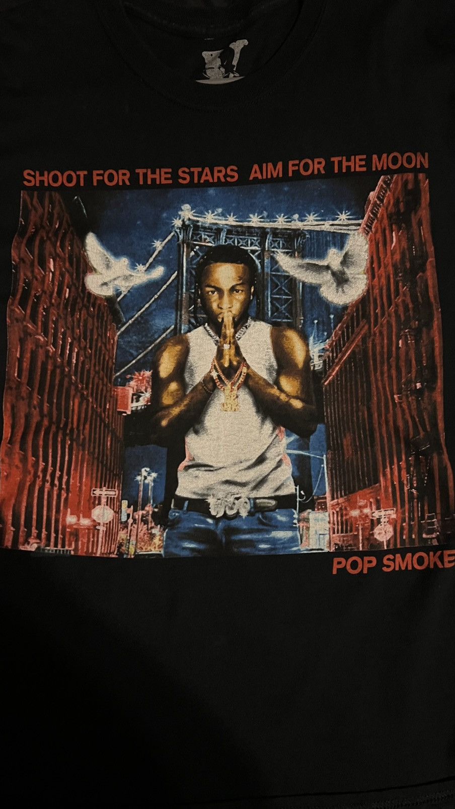 Vlone VLone x Pop Smoke “Shoot for the stars” T-shir Size US L / EU 52-54 / 3 - 2 Thumbnail