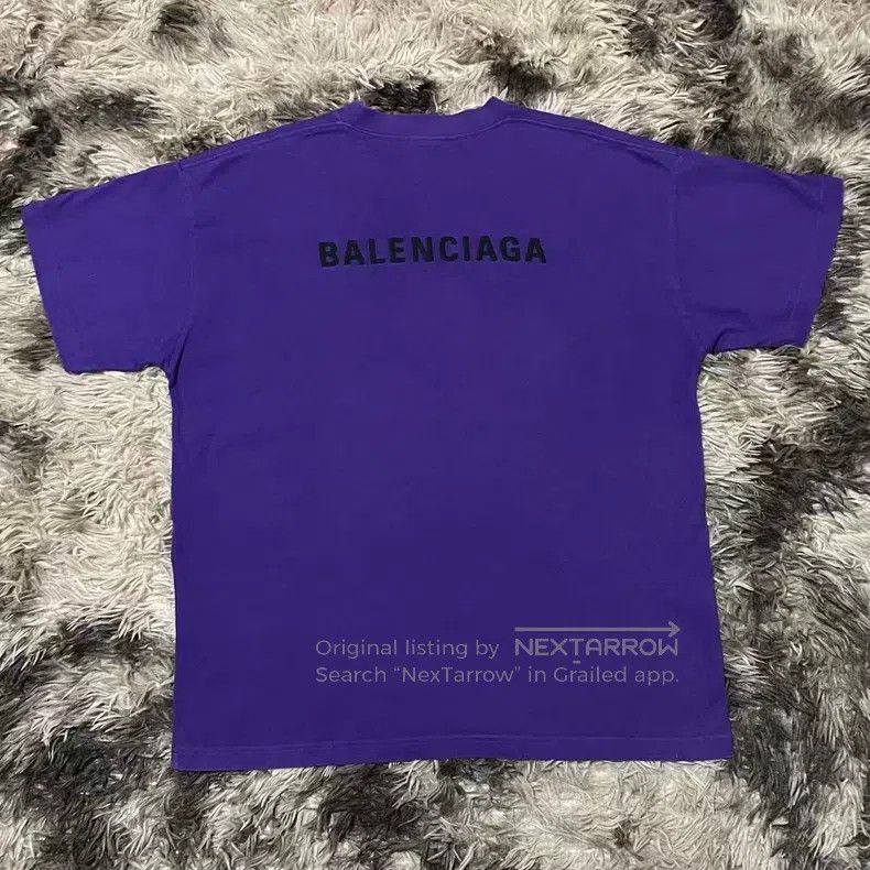 Balenciaga Letter Embroidered Logo Short Sleeve