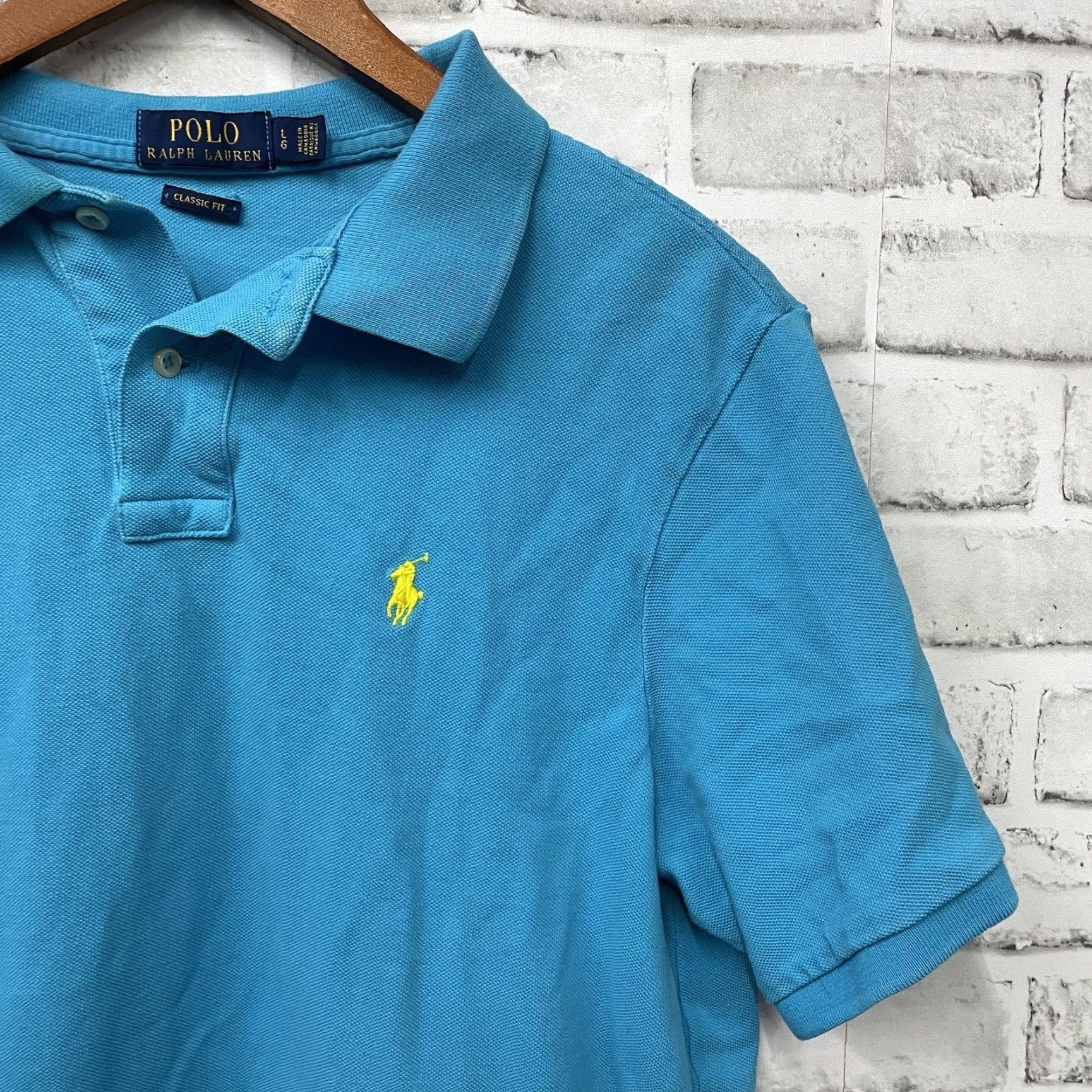 Polo Ralph Lauren Polo Ralph Lauren Polo Shirt Classic Fit Blue Mens Size L Size US L / EU 52-54 / 3 - 2 Thumbnail