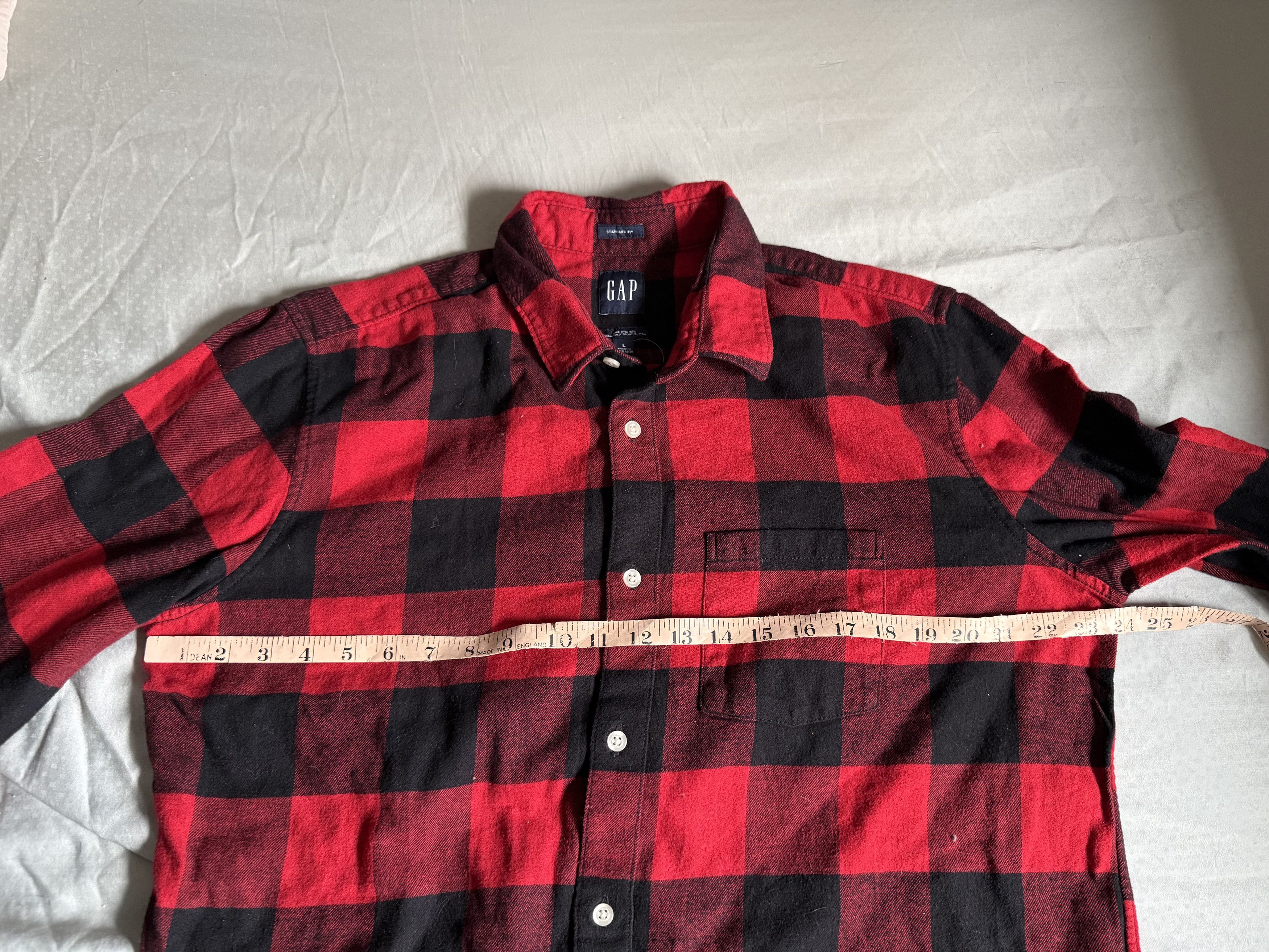 Gap Gap 100% Organic Cotton Midweight Flannel Shirt Medium $78 Size US M / EU 48-50 / 2 - 3 Thumbnail
