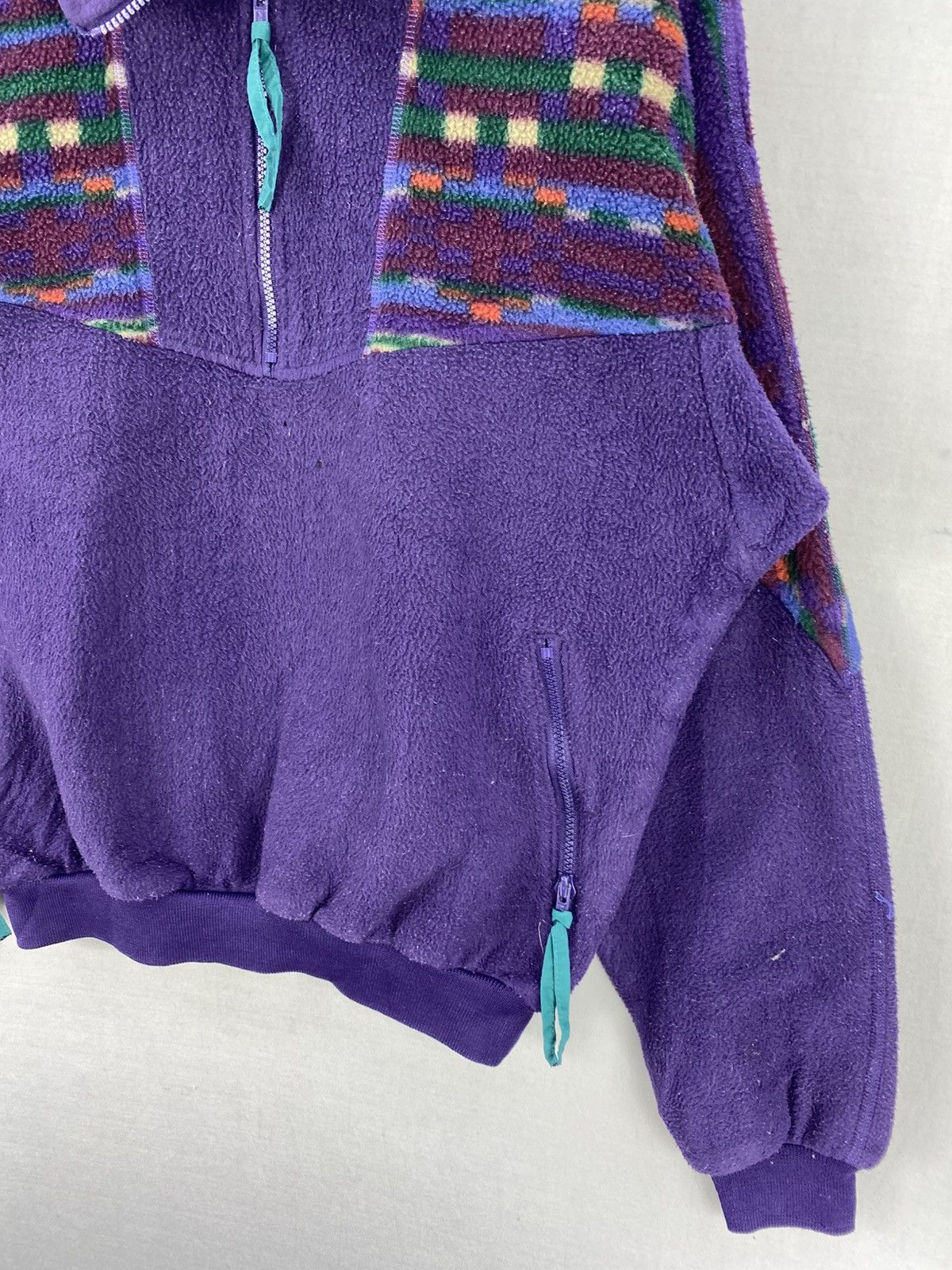 Columbia Vintage 80’s Columbia Anorak Fleece Half Zipper Jacket Size US L / EU 52-54 / 3 - 3 Thumbnail